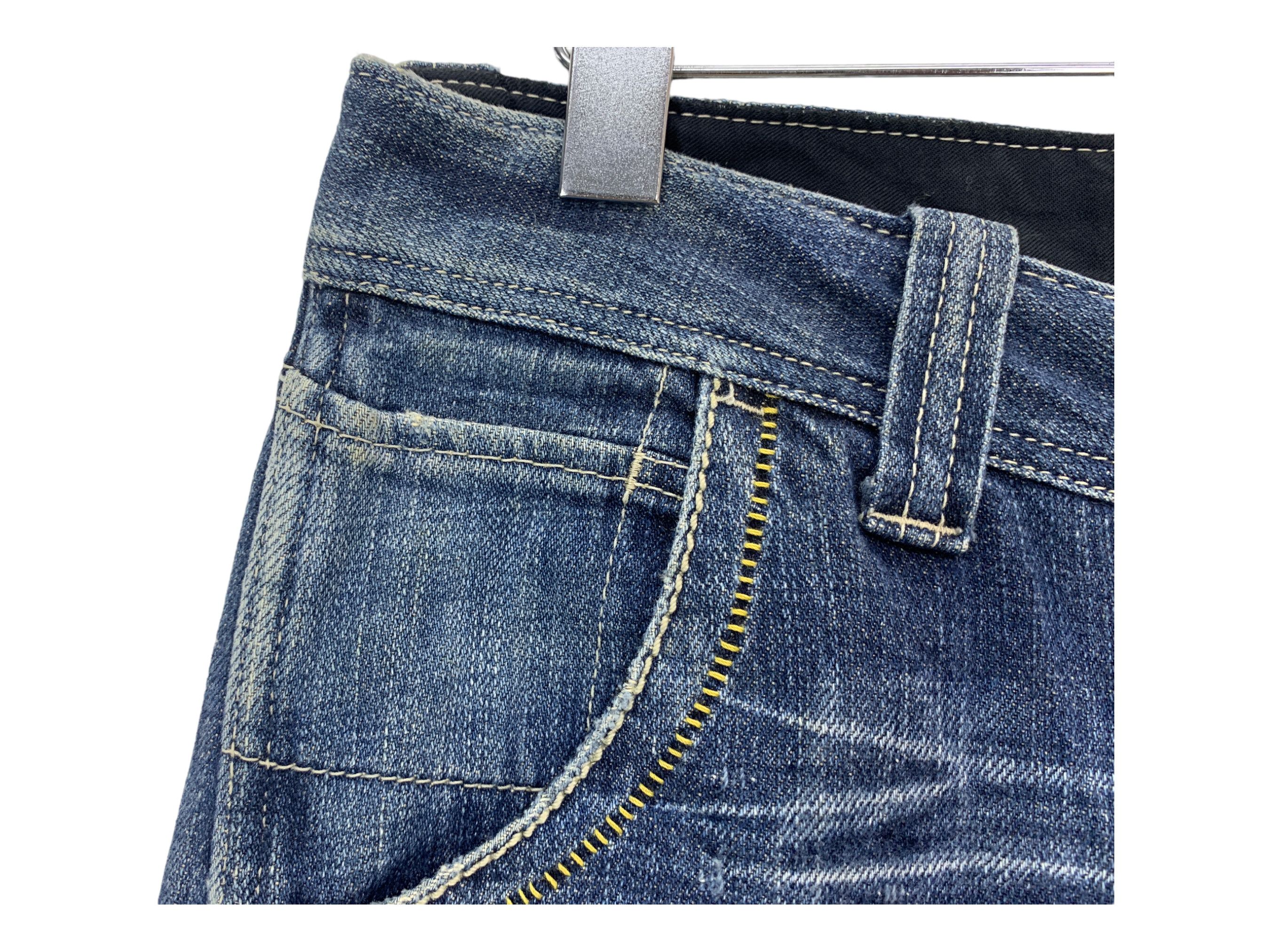 Japanese Brand Bartack Carpenter Denim Jeans Japanese Distressed Jeans Size US 31 - 12 Thumbnail