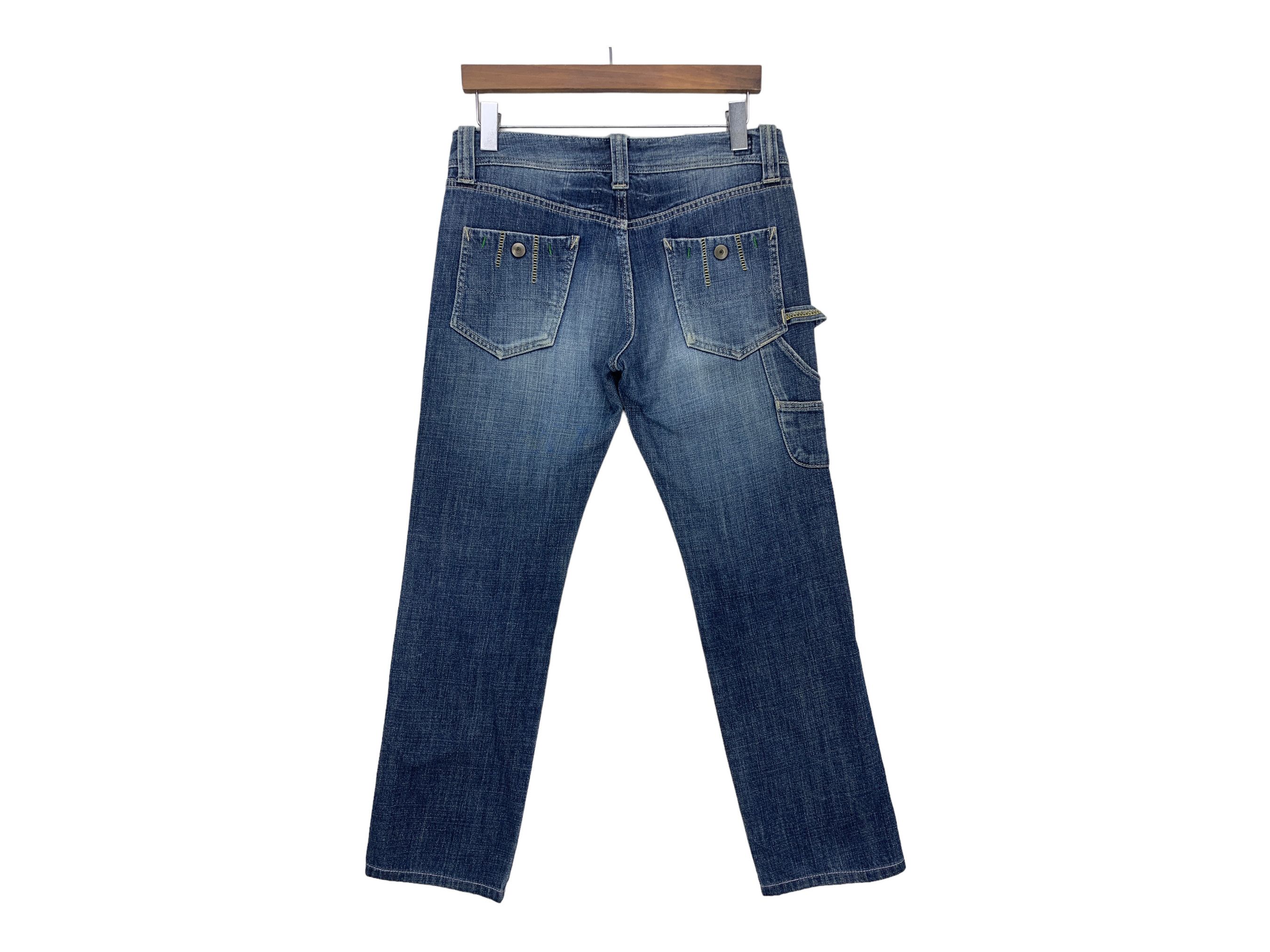 Japanese Brand Bartack Carpenter Denim Jeans Japanese Distressed Jeans Size US 31 - 1 Thumbnail