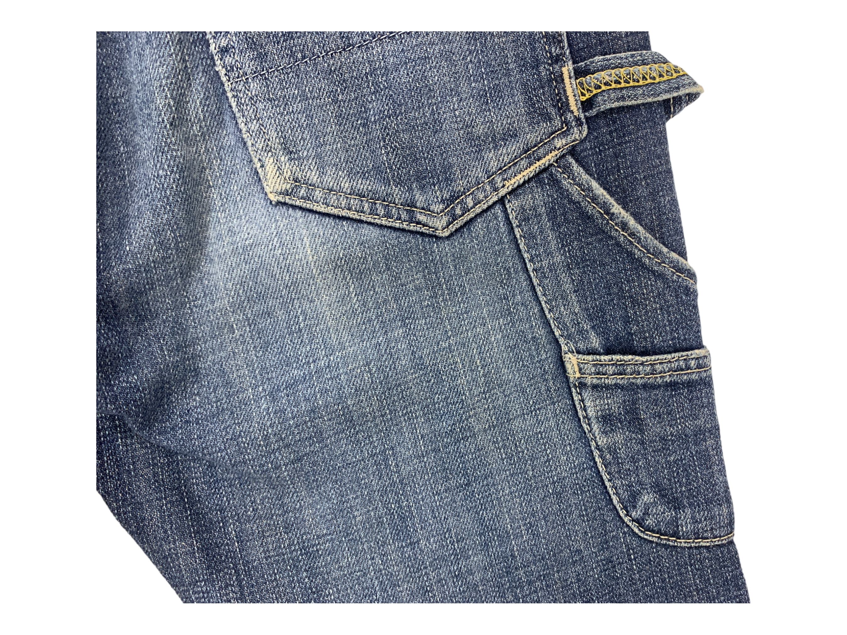 Japanese Brand Bartack Carpenter Denim Jeans Japanese Distressed Jeans Size US 31 - 9 Thumbnail