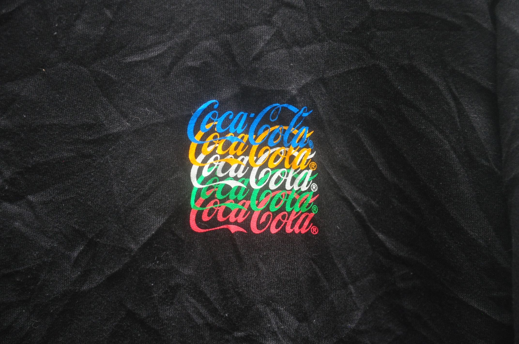 Coca Cola × Japanese Brand × Vintage Vintage Coca Cola Rainbow Black Colour Sweatshirt Size US L / EU 52-54 / 3 - 5 Thumbnail