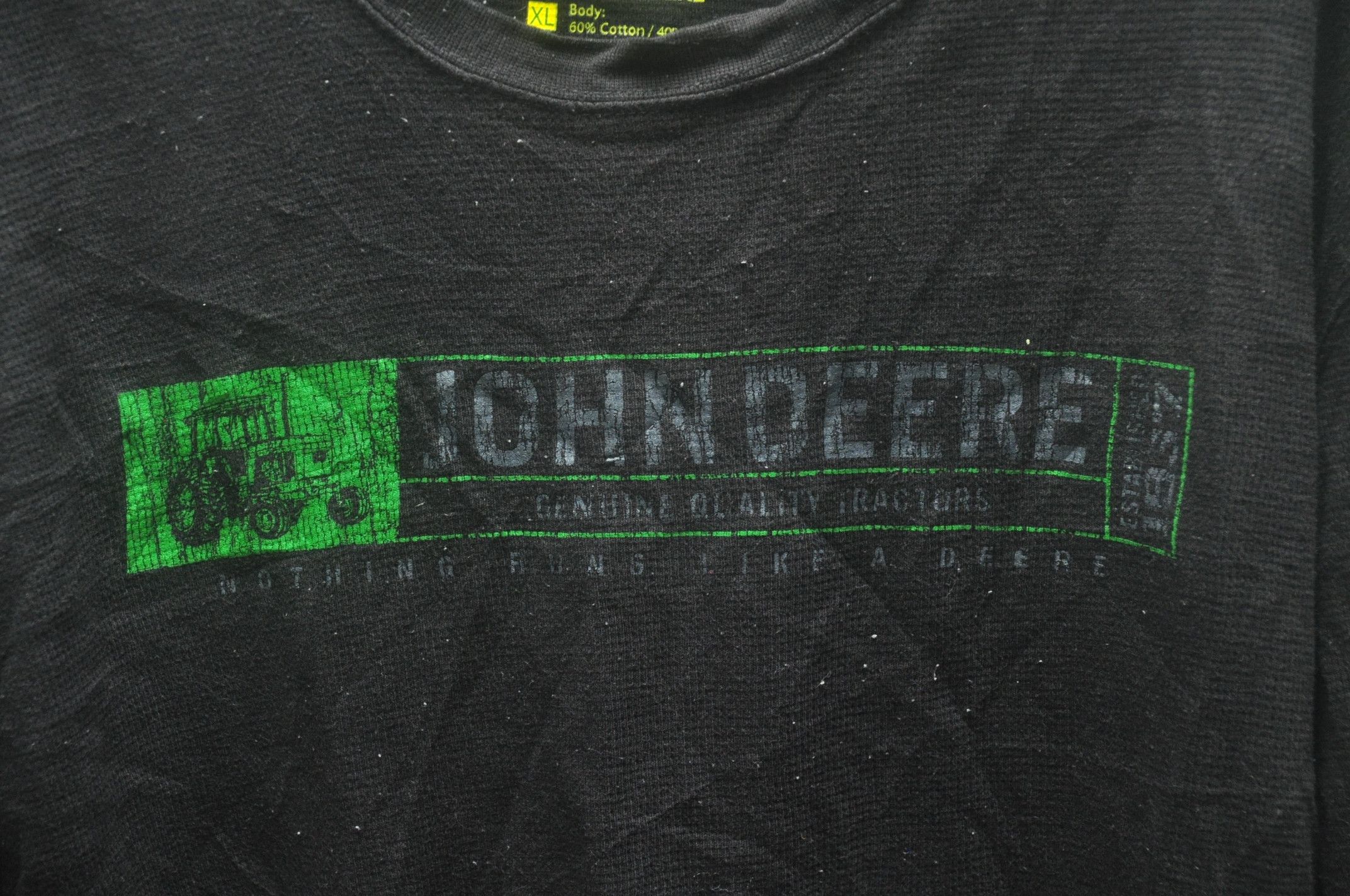John Deere × Vintage Vintage John Deere Black Colour Long Sleeve Shirt Size US XXL / EU 58 / 5 - 4 Thumbnail