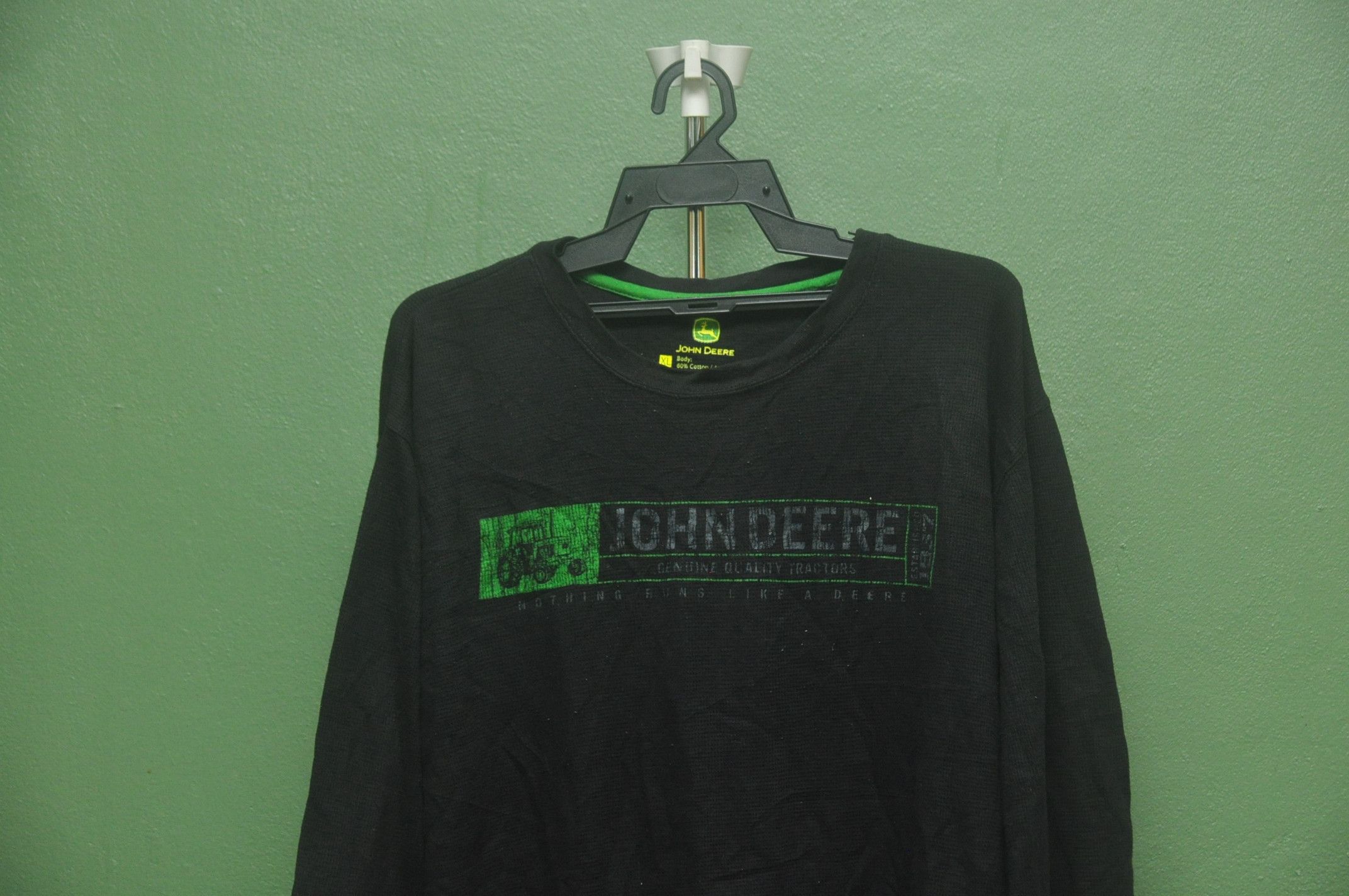 John Deere × Vintage Vintage John Deere Black Colour Long Sleeve Shirt Size US XXL / EU 58 / 5 - 3 Thumbnail
