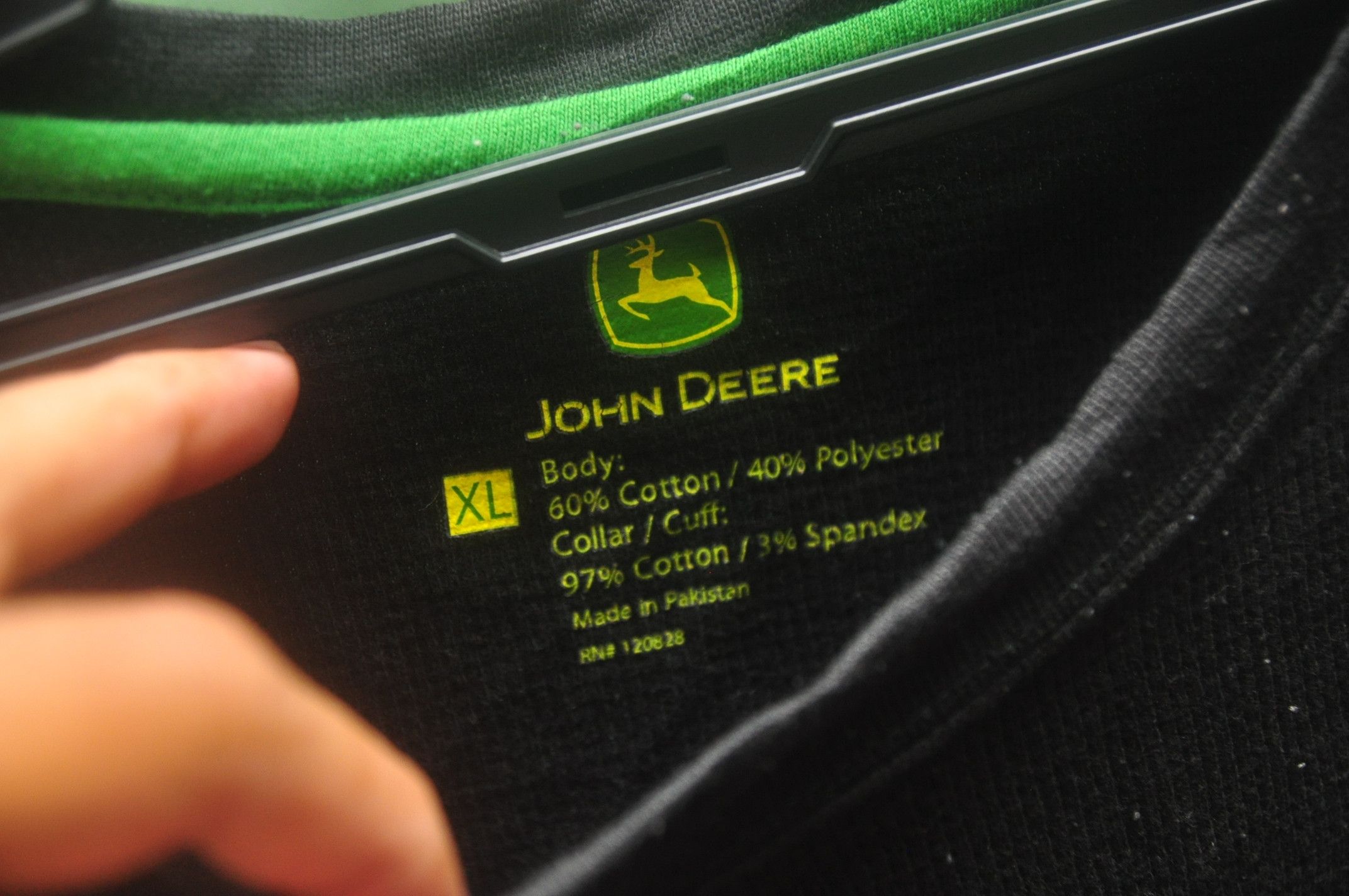 John Deere × Vintage Vintage John Deere Black Colour Long Sleeve Shirt Size US XXL / EU 58 / 5 - 5 Thumbnail
