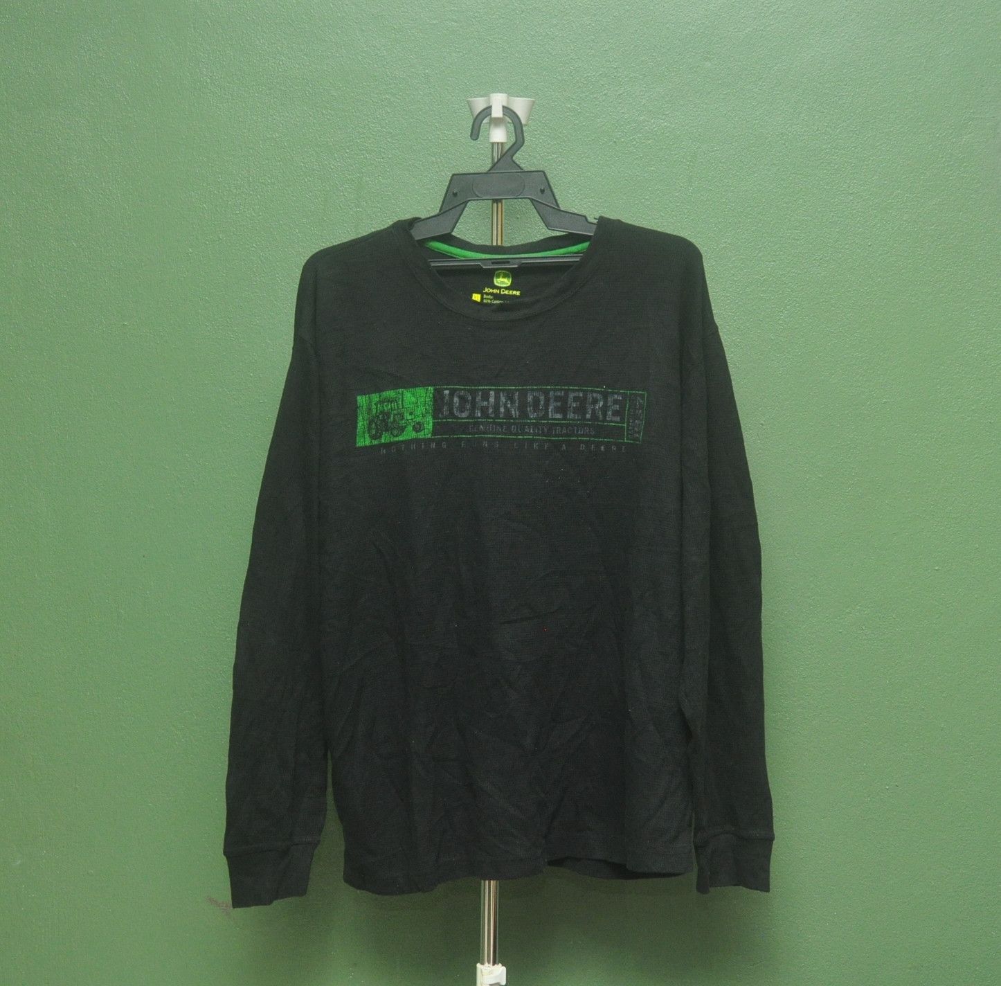 John Deere × Vintage Vintage John Deere Black Colour Long Sleeve Shirt Size US XXL / EU 58 / 5 - 1 Thumbnail