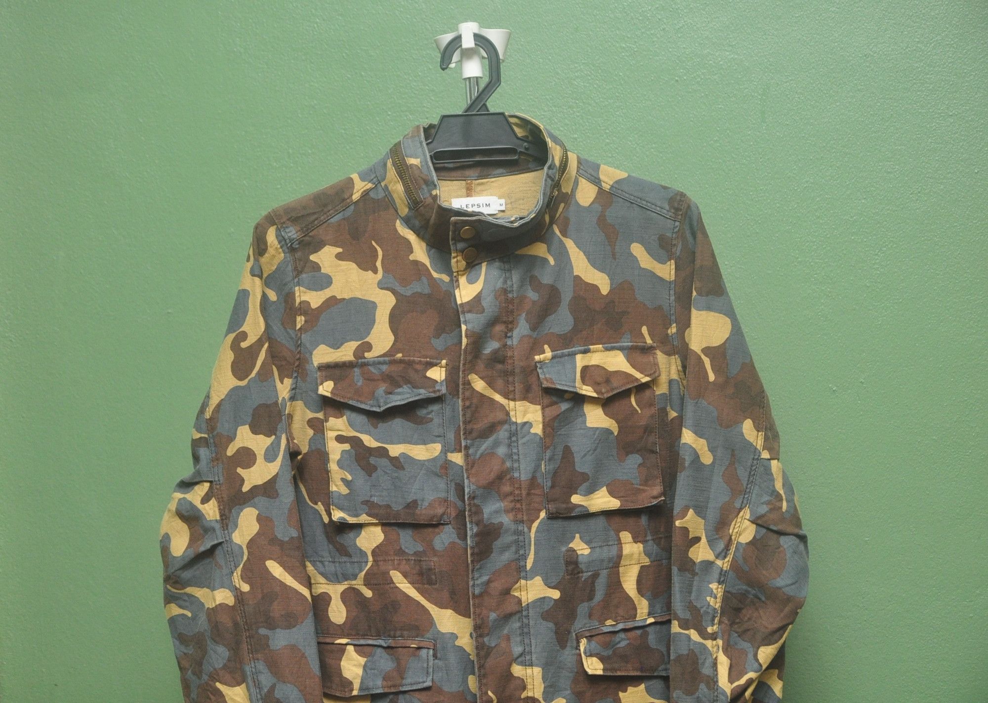 Designer × Japanese Brand × Vintage Vintage Lepsim Camoflage Army Military Travis Scott Style Size US M / EU 48-50 / 2 - 3 Thumbnail