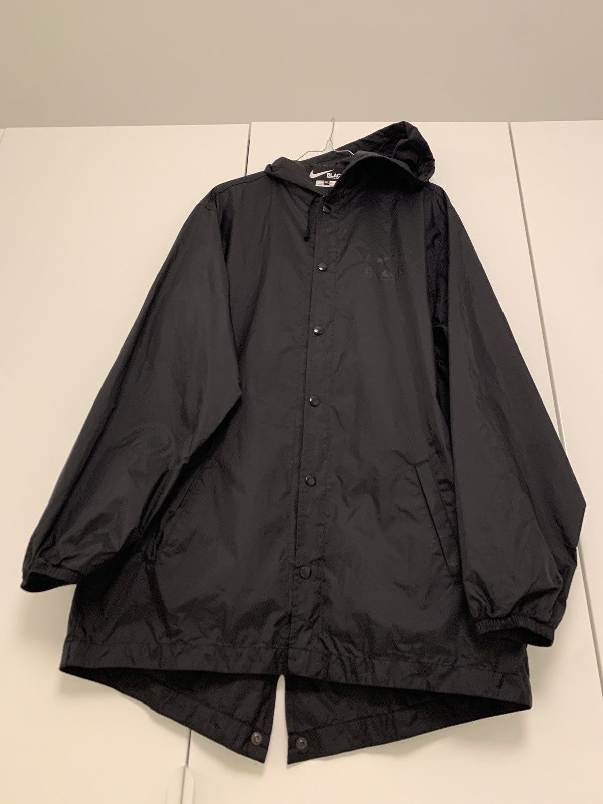 Comme des Garcons Black Hoodie wind jacket Nike collab Size US XXL / EU 58 / 5 - 1 Thumbnail