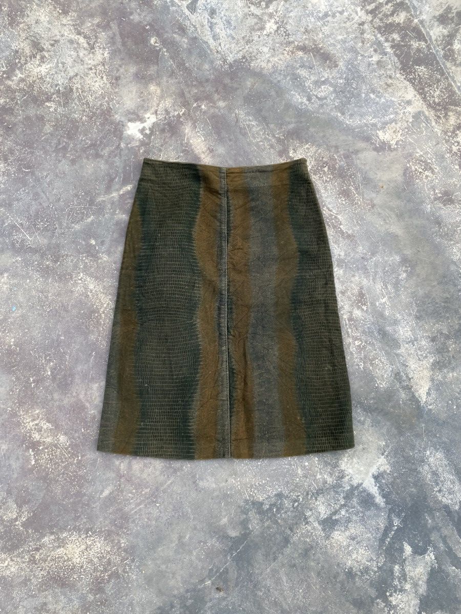 A.P.C. Vintage A.P.C Snakeskin Maxi Skirt Size 28" / US 6 / IT 42 - 2 Thumbnail