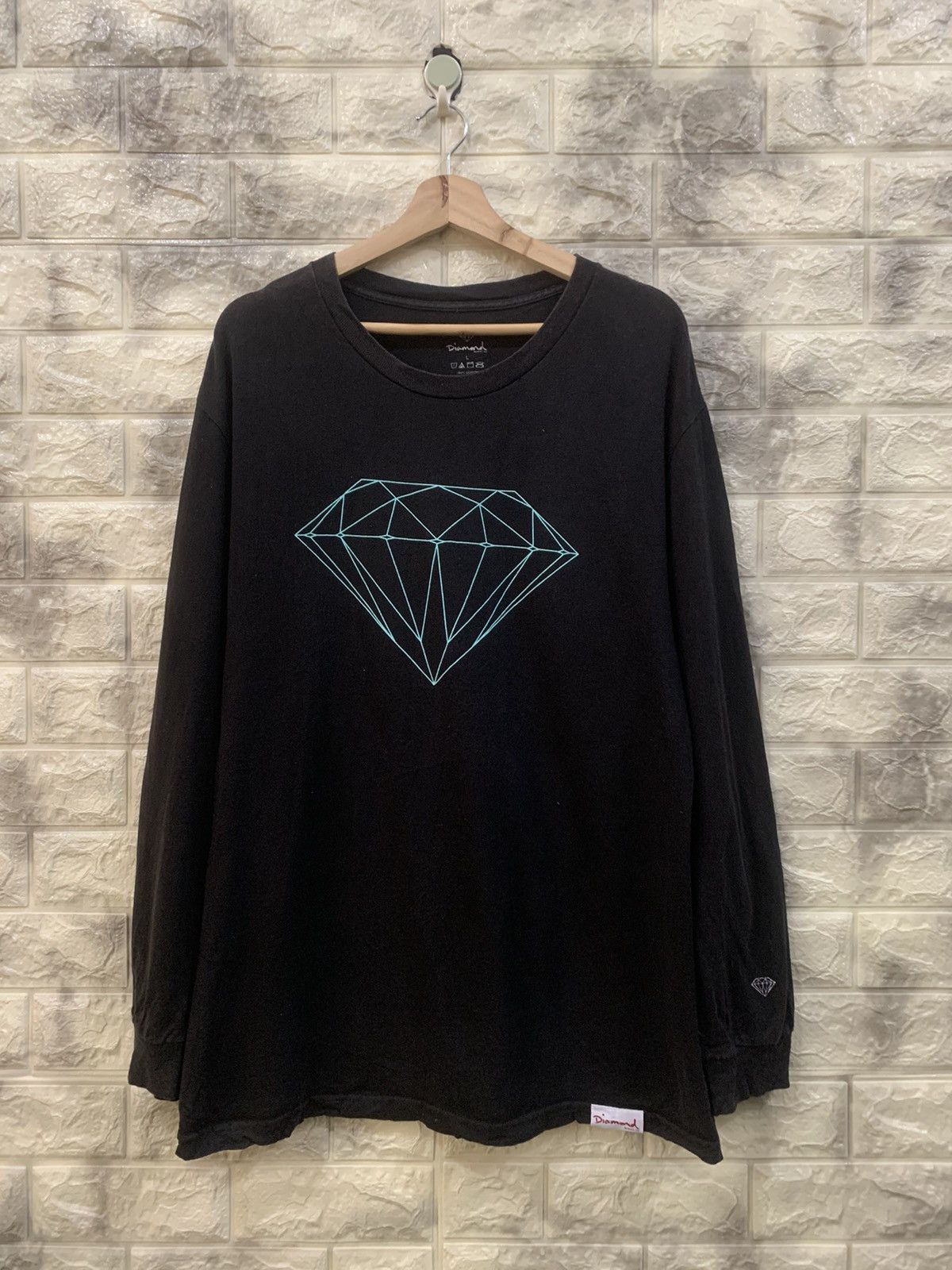 Diamond Supply Co. Vintage Diamond big logo black shirt Size US L / EU 52-54 / 3 - 3 Thumbnail