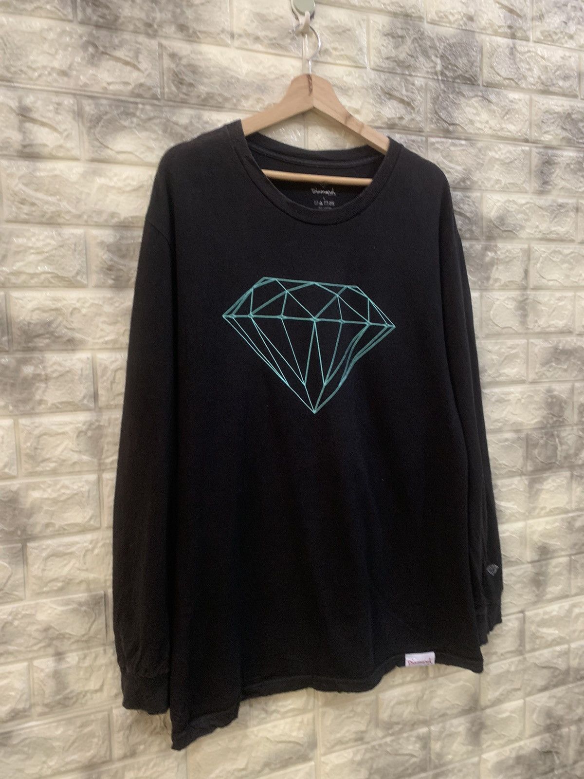 Diamond Supply Co. Vintage Diamond big logo black shirt Size US L / EU 52-54 / 3 - 5 Thumbnail