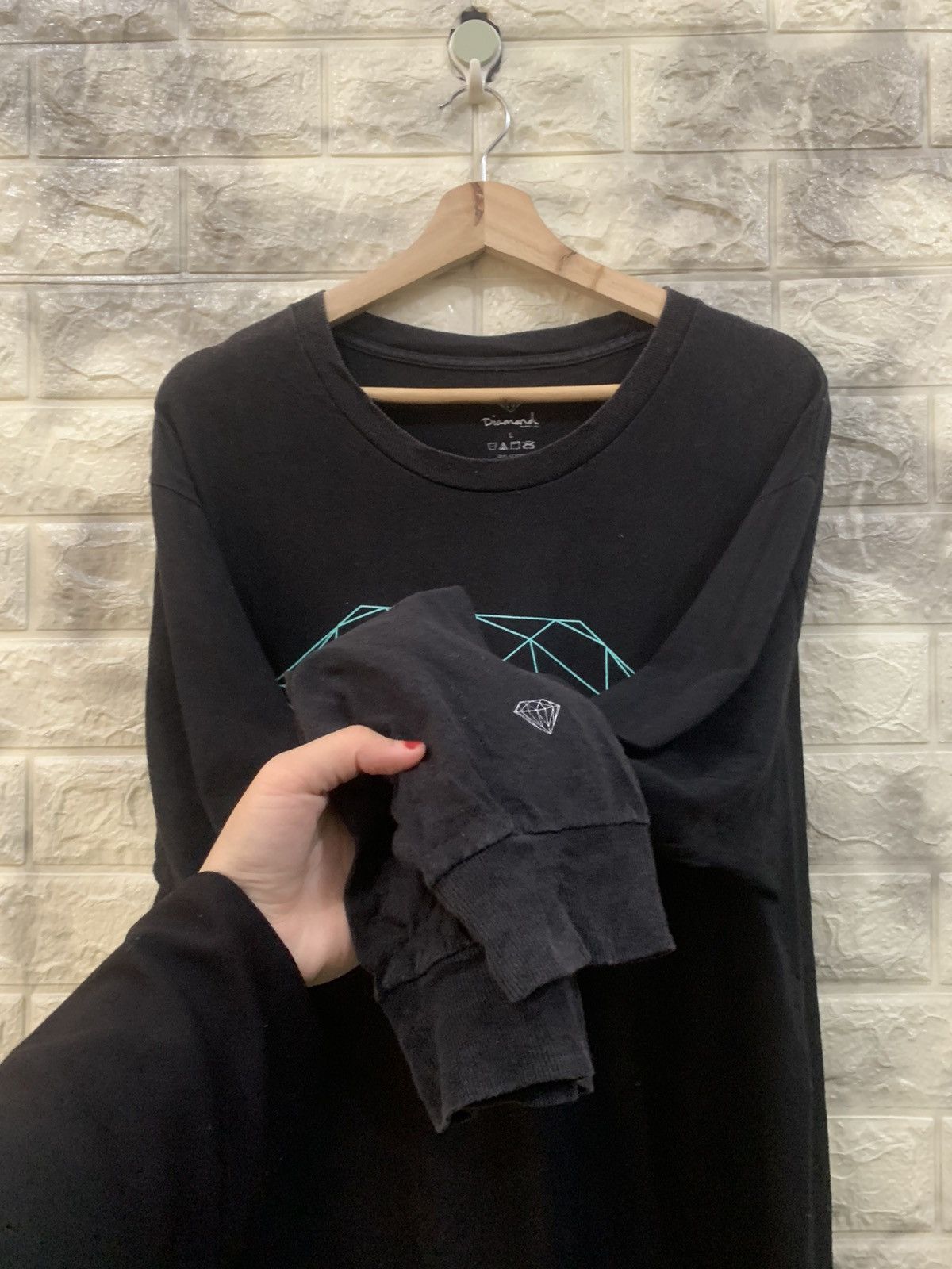 Diamond Supply Co. Vintage Diamond big logo black shirt Size US L / EU 52-54 / 3 - 10 Thumbnail