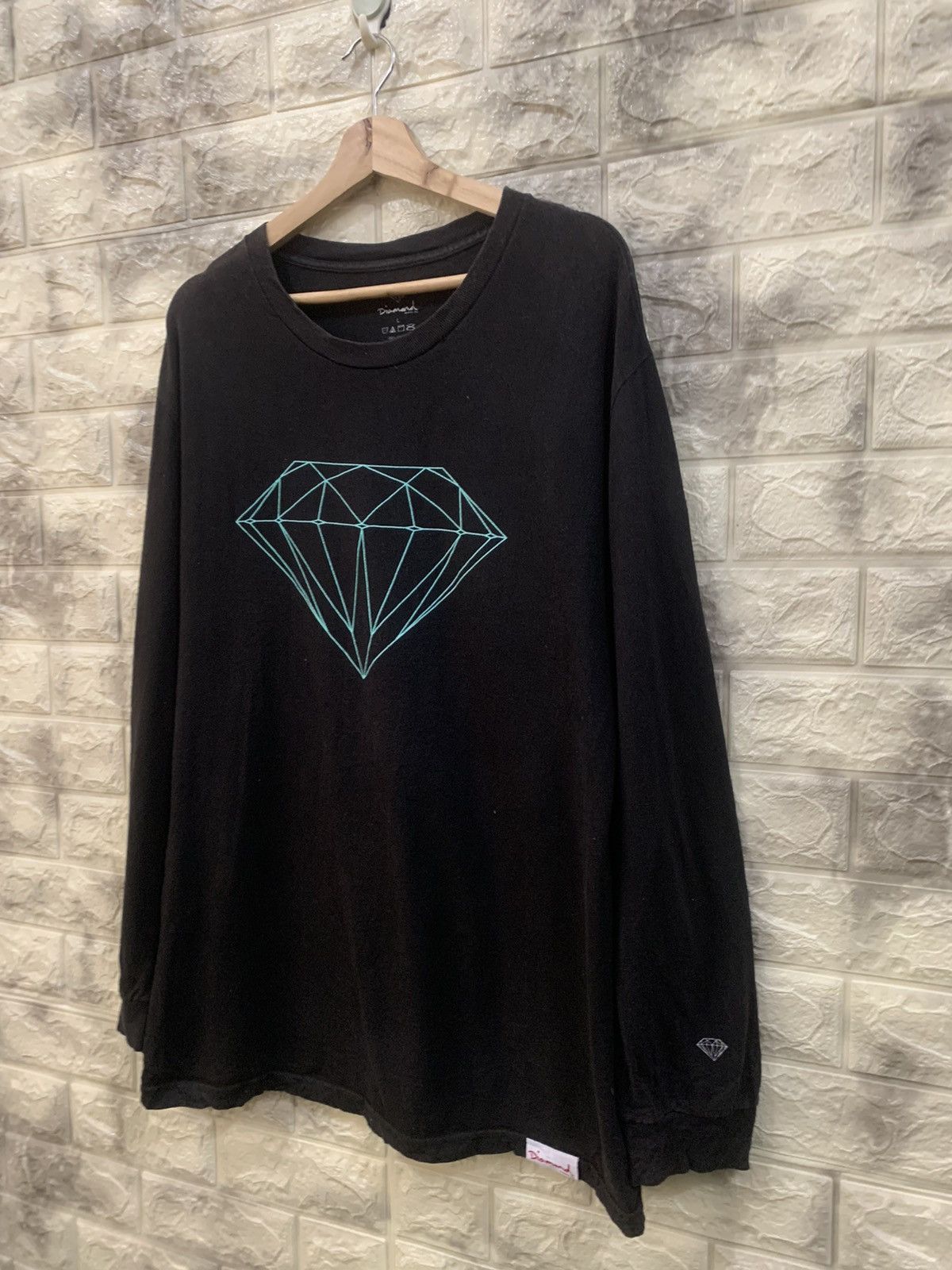 Diamond Supply Co. Vintage Diamond big logo black shirt Size US L / EU 52-54 / 3 - 4 Thumbnail