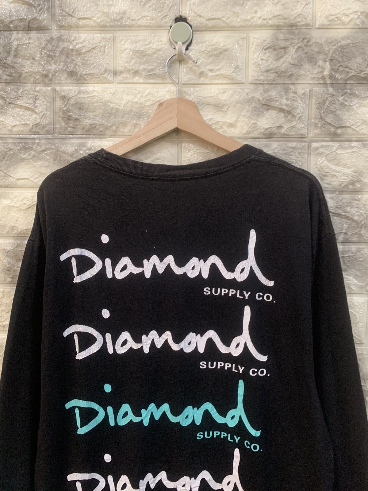Diamond Supply Co. Vintage Diamond big logo black shirt Size US L / EU 52-54 / 3 - 7 Thumbnail