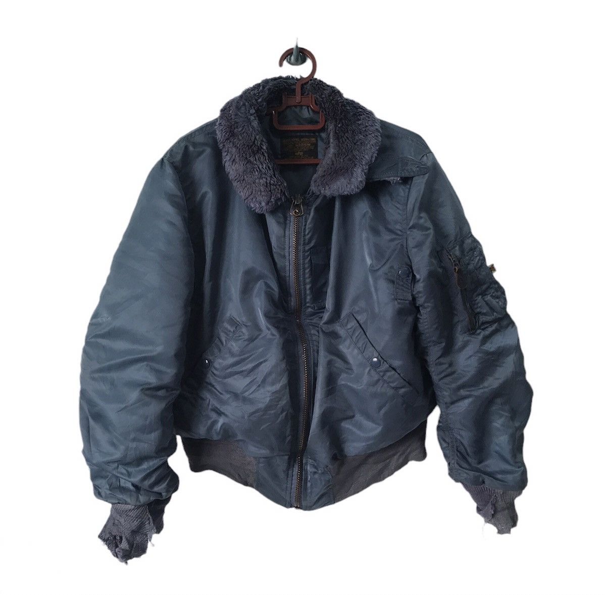 Alpha Industries 💥Vtg B-15C Alpha Industries Bomber Jacket Ideal Usa Zipper Size US M / EU 48-50 / 2 - 3 Thumbnail