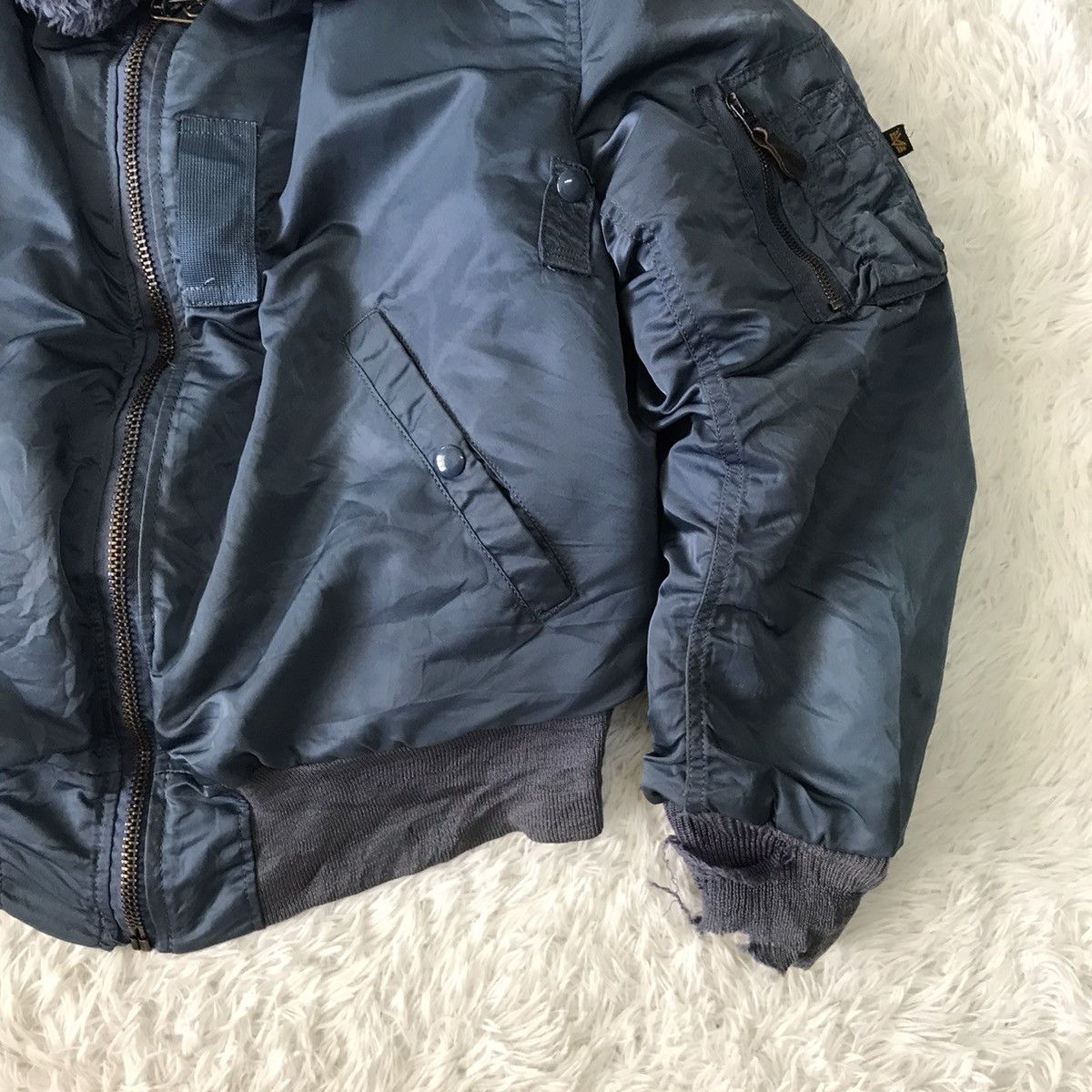Alpha Industries 💥Vtg B-15C Alpha Industries Bomber Jacket Ideal Usa Zipper Size US M / EU 48-50 / 2 - 6 Thumbnail