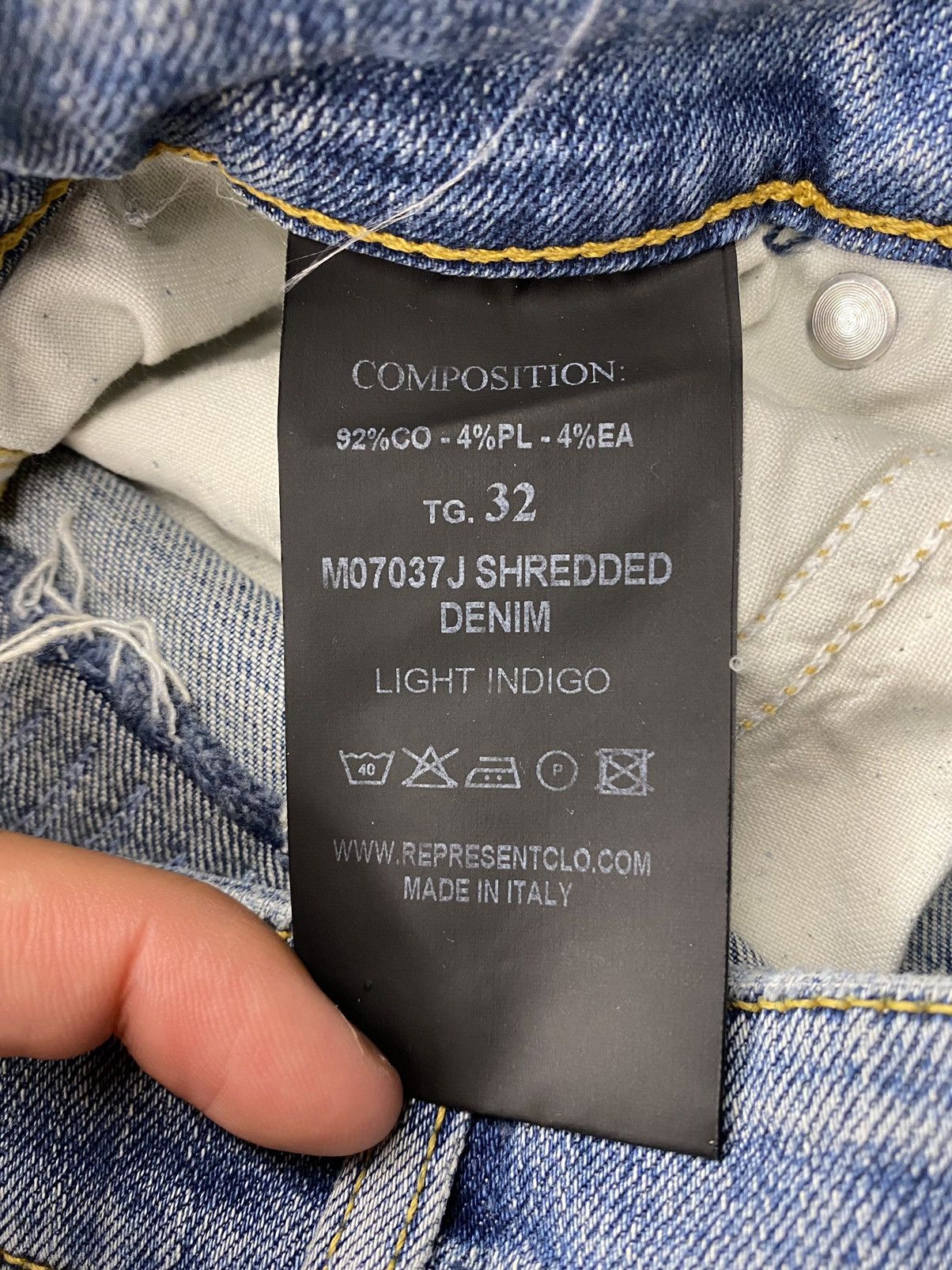 Represent Clo. Represent Shredded Denim Size US 32 / EU 48 - 7 Thumbnail