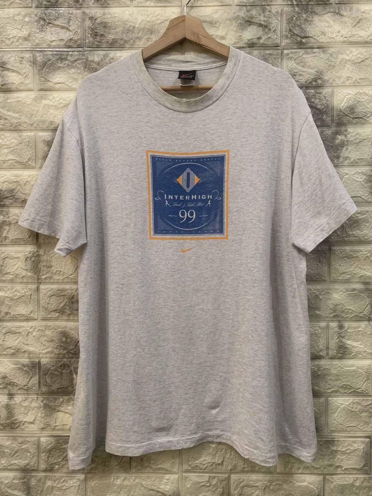 Nike × Vintage Vintage 1999 Nike Interhigh Track & Field Alert Tees Size US XL / EU 56 / 4 - 1 Thumbnail