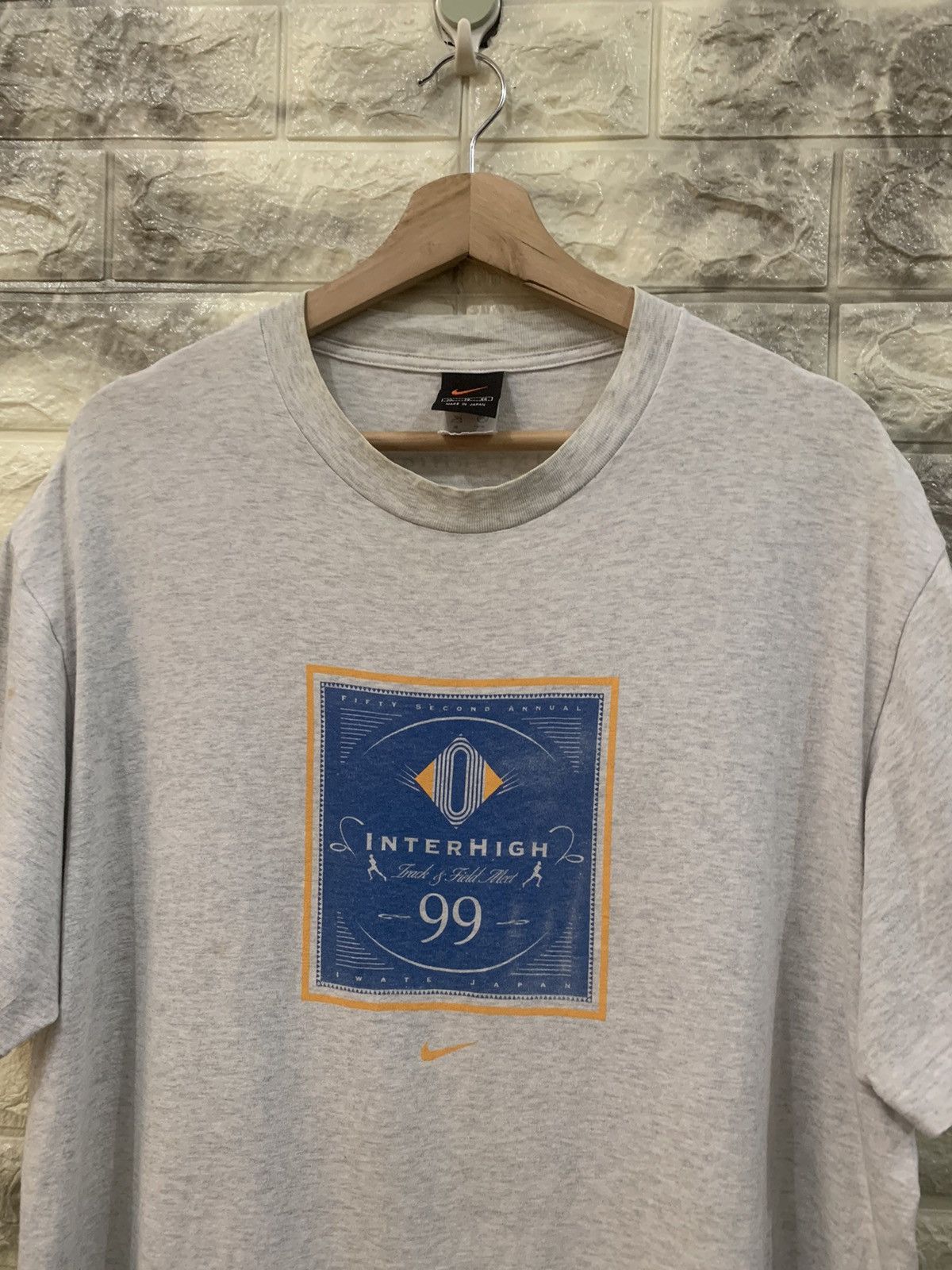 Nike × Vintage Vintage 1999 Nike Interhigh Track & Field Alert Tees Size US XL / EU 56 / 4 - 5 Thumbnail