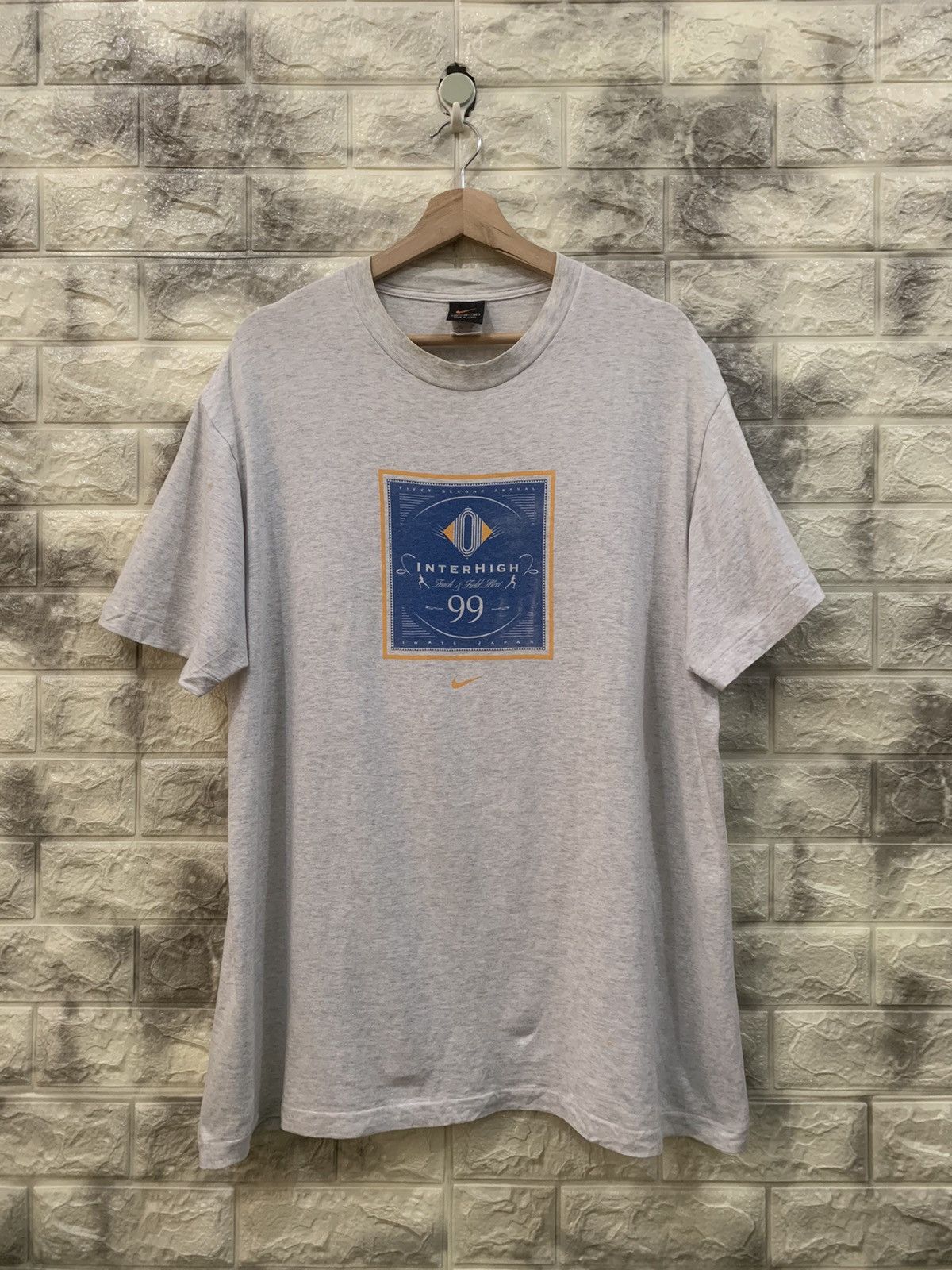 Nike × Vintage Vintage 1999 Nike Interhigh Track & Field Alert Tees Size US XL / EU 56 / 4 - 2 Thumbnail