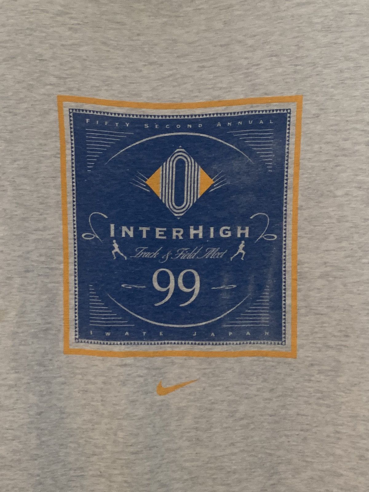 Nike × Vintage Vintage 1999 Nike Interhigh Track & Field Alert Tees Size US XL / EU 56 / 4 - 6 Thumbnail