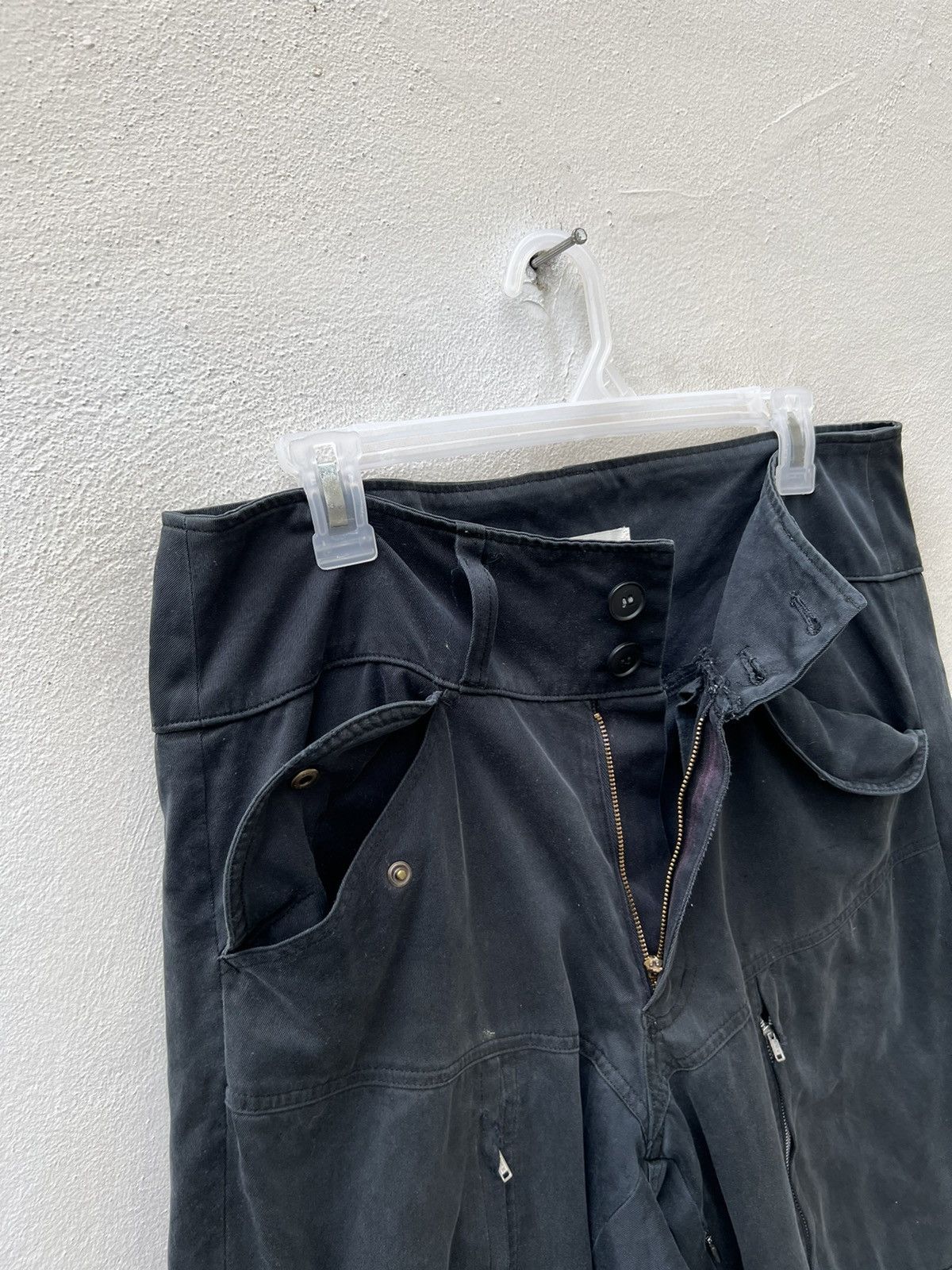 Neighborhood VTG Whiz Limited Japan Fade Black Distress Tactical Trouser Size US 31 - 9 Thumbnail