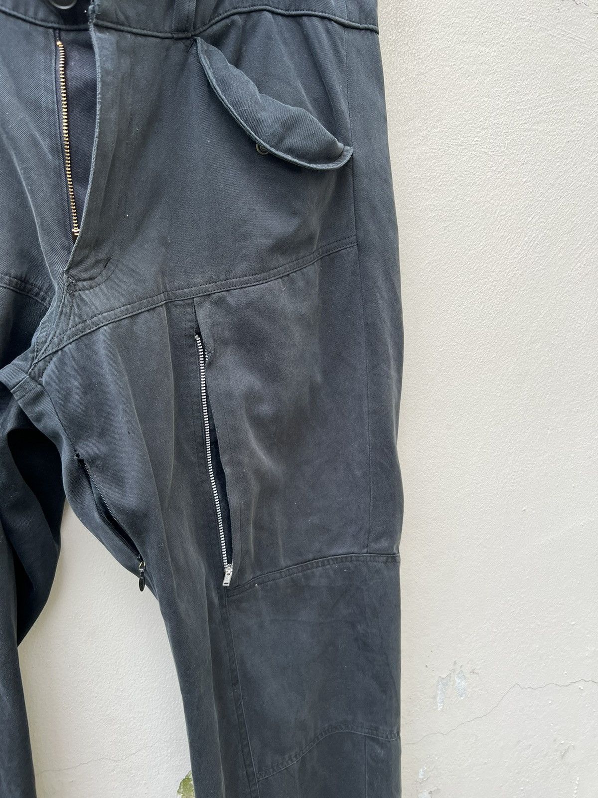 Neighborhood VTG Whiz Limited Japan Fade Black Distress Tactical Trouser Size US 31 - 13 Thumbnail