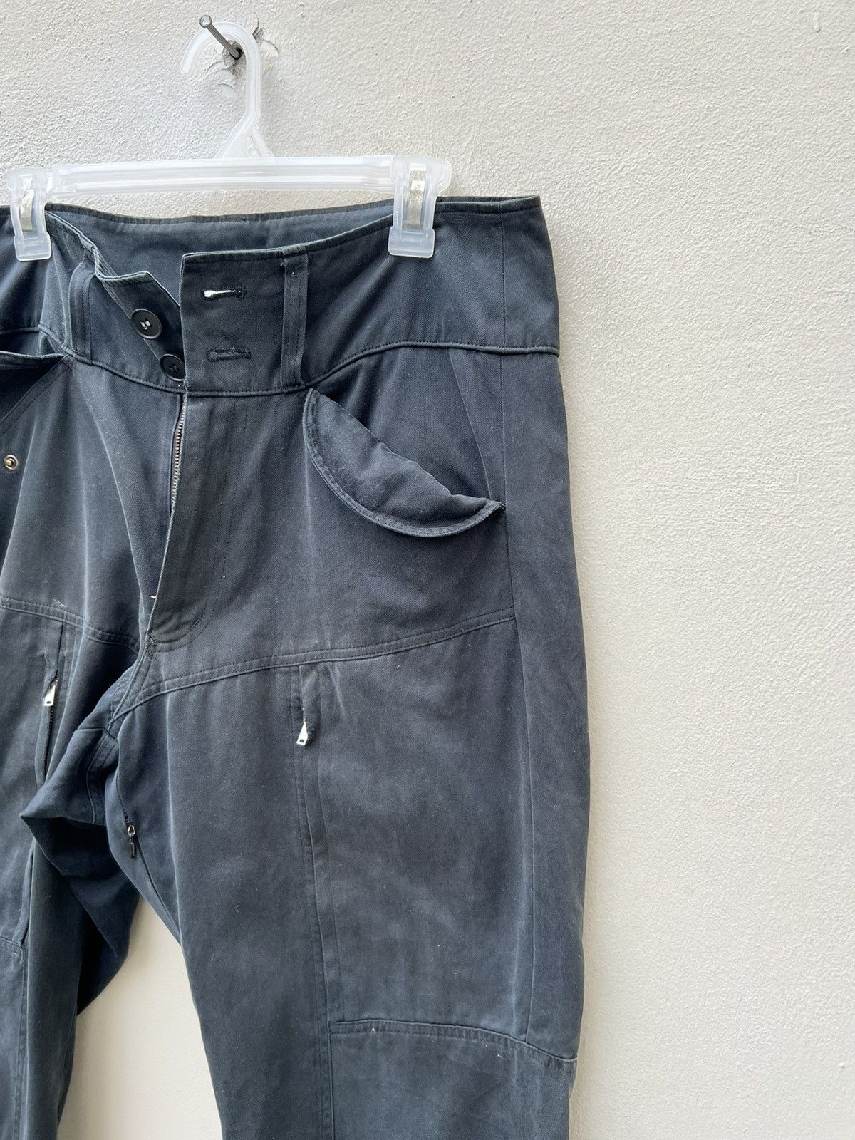 Neighborhood VTG Whiz Limited Japan Fade Black Distress Tactical Trouser Size US 31 - 12 Thumbnail