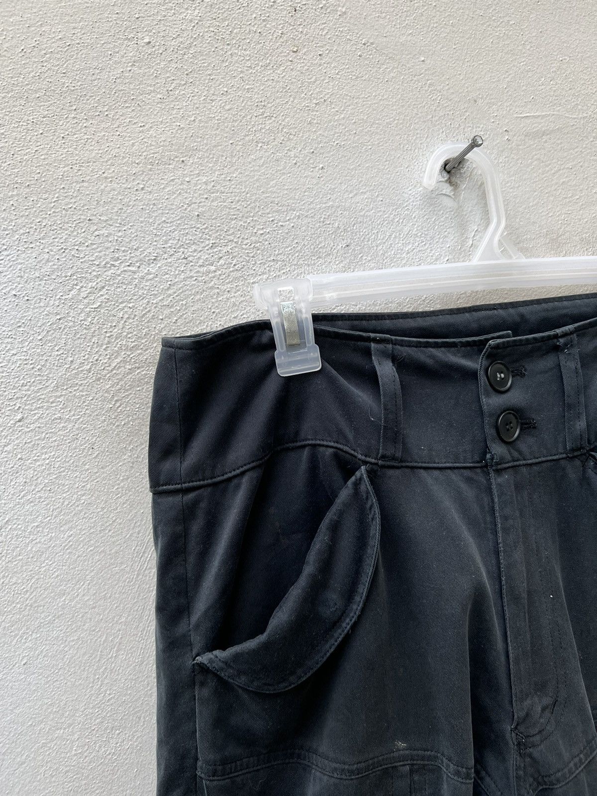 Neighborhood VTG Whiz Limited Japan Fade Black Distress Tactical Trouser Size US 31 - 8 Thumbnail