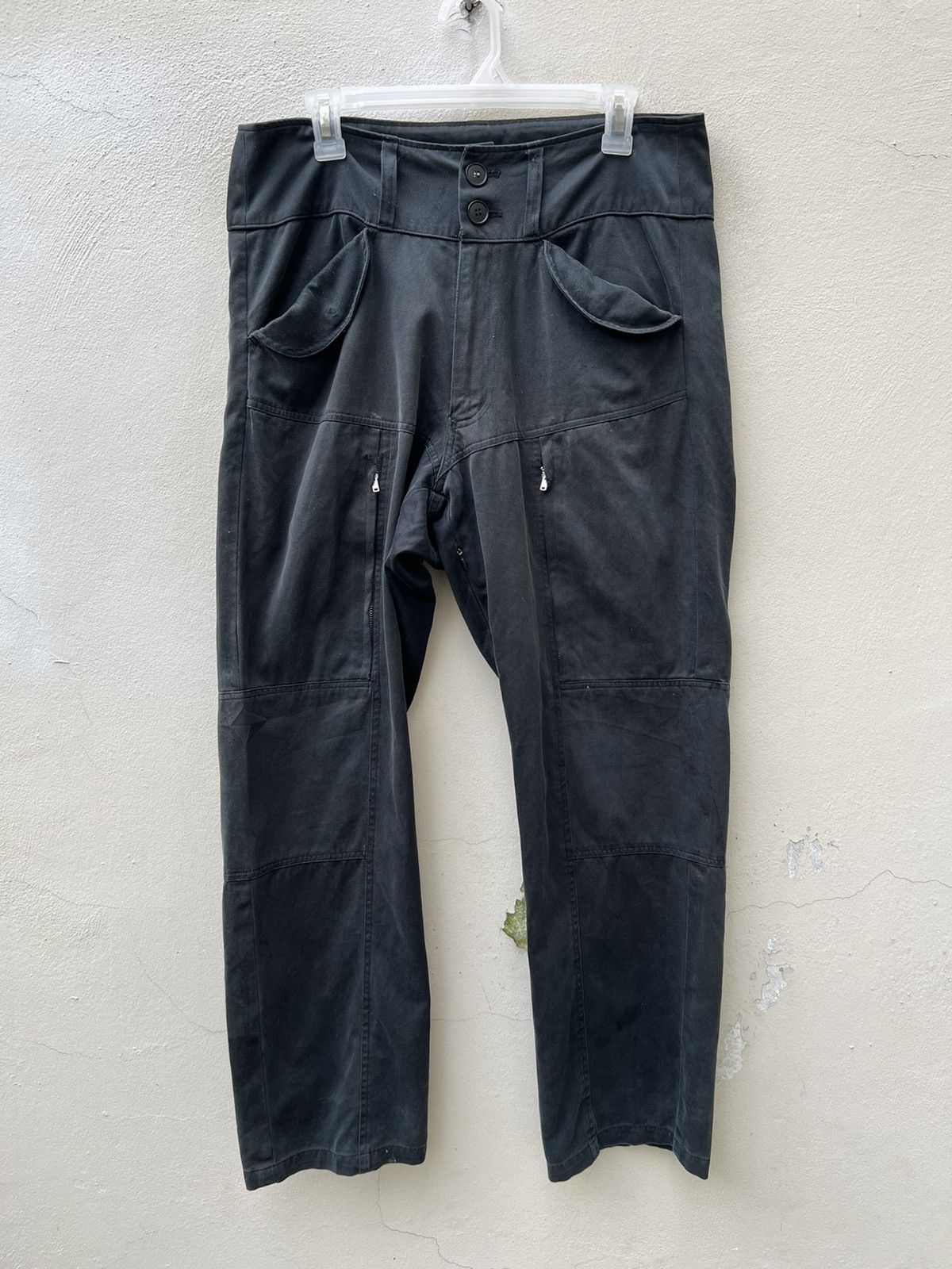 Neighborhood VTG Whiz Limited Japan Fade Black Distress Tactical Trouser Size US 31 - 6 Thumbnail