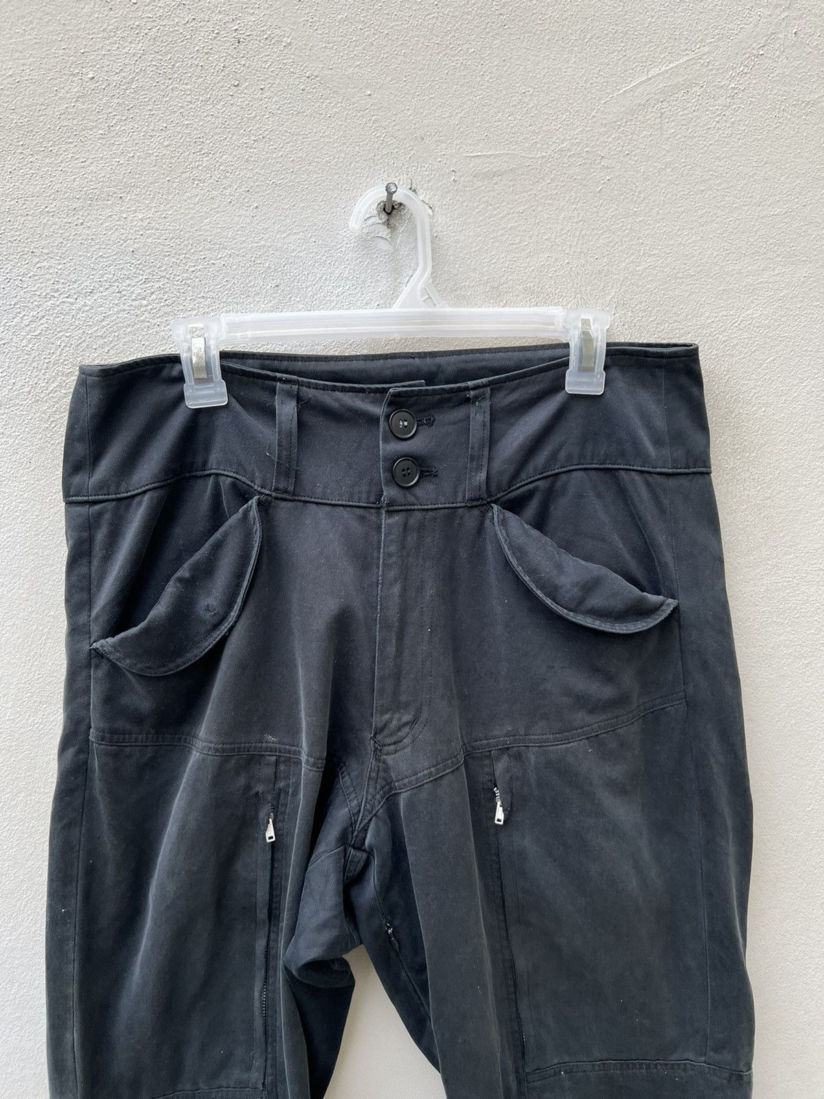 Neighborhood VTG Whiz Limited Japan Fade Black Distress Tactical Trouser Size US 31 - 7 Thumbnail