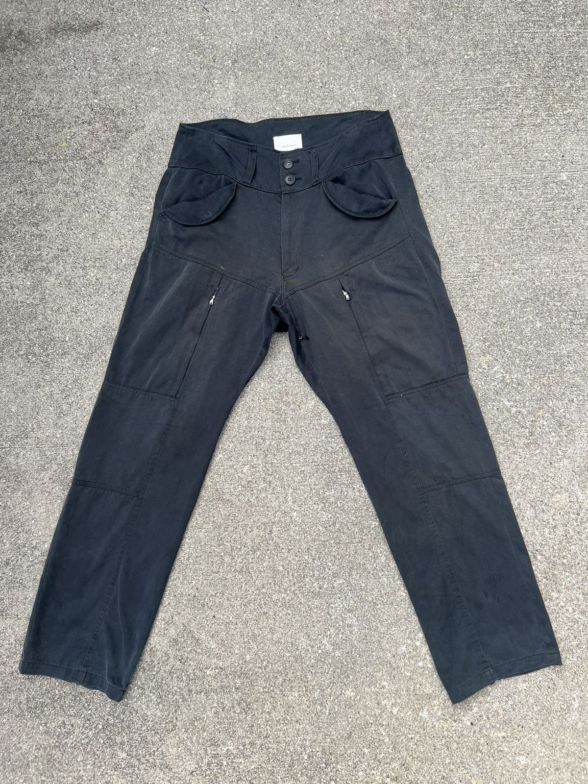 Neighborhood VTG Whiz Limited Japan Fade Black Distress Tactical Trouser Size US 31 - 1 Thumbnail