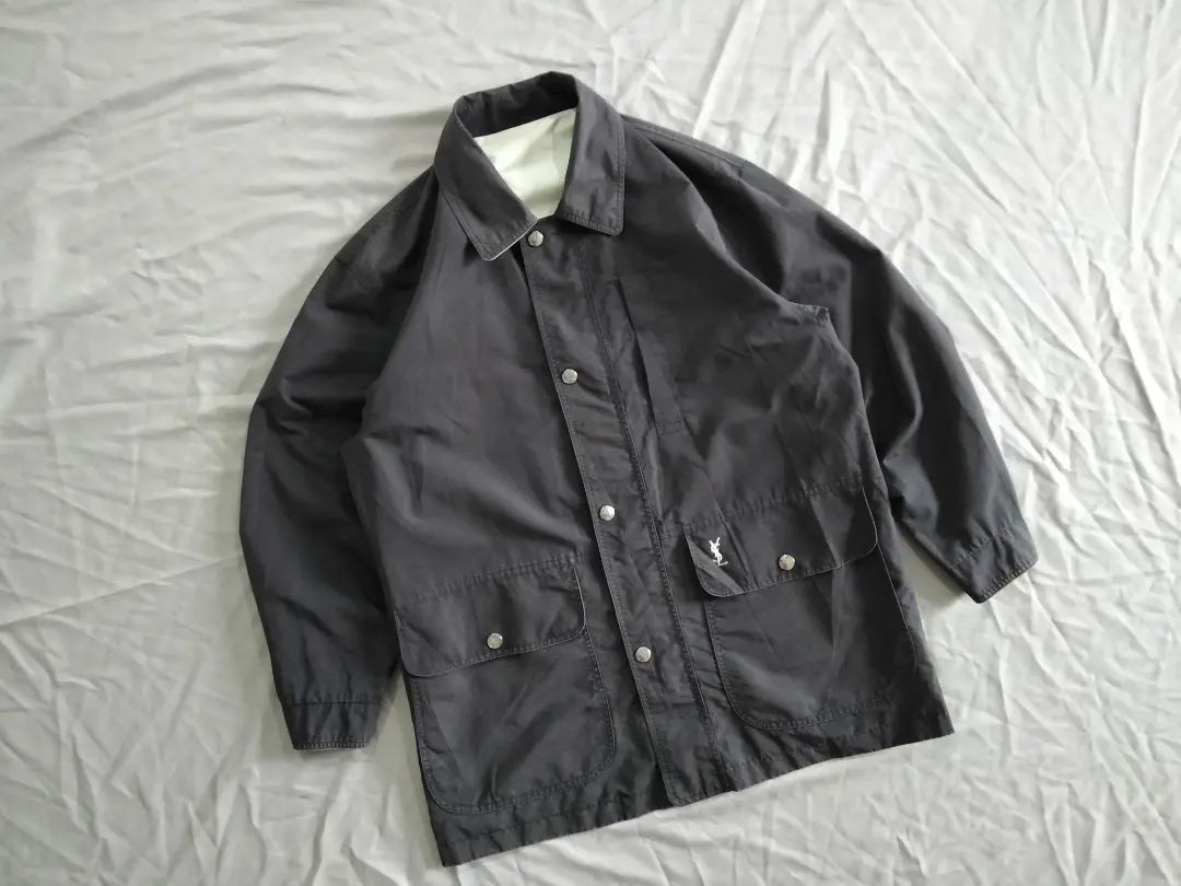 💥Vintage💥 YSL Pour Homme Reversible Parka Jacket