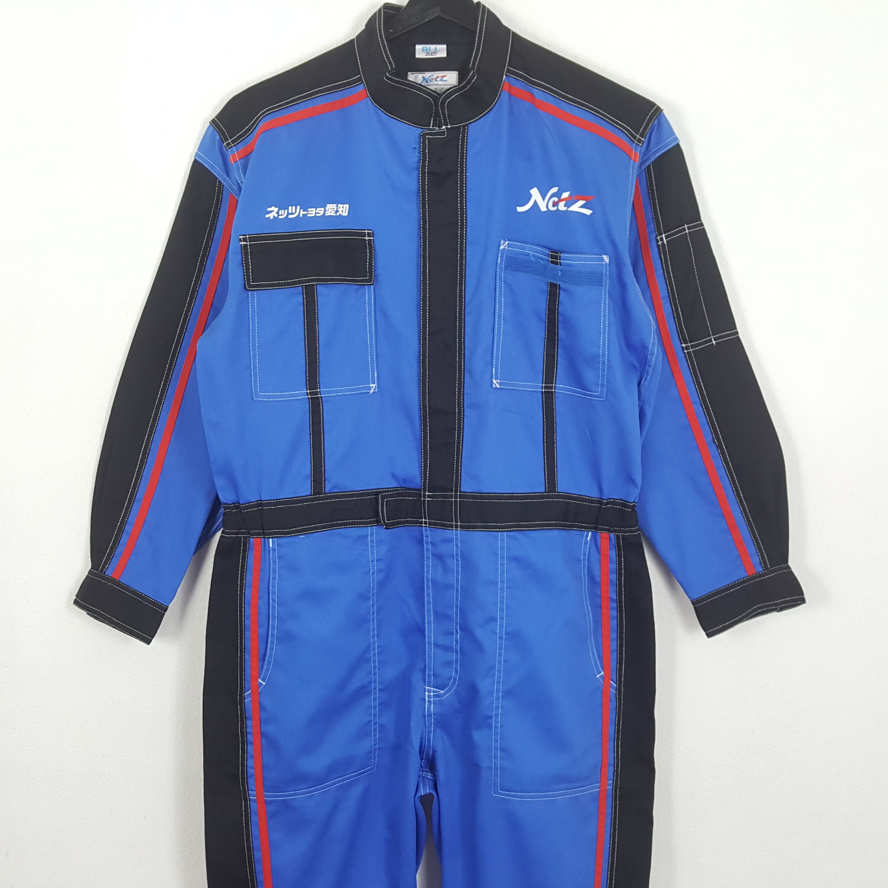 Japanese Brand × Vintage NETZ AICHI Motorsports Racing Team Coverall Jacket Size US L / EU 52-54 / 3 - 5 Thumbnail