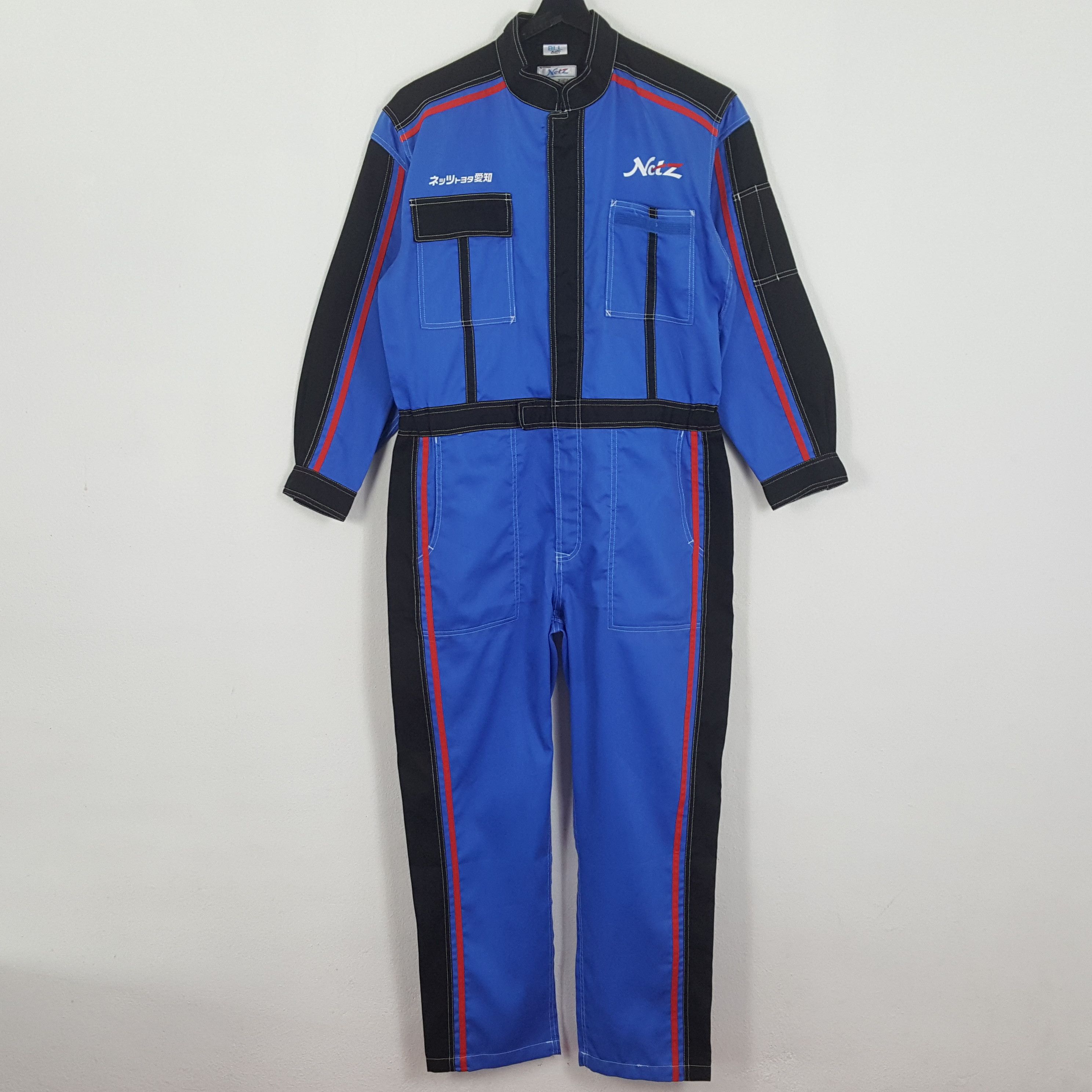 Japanese Brand × Vintage NETZ AICHI Motorsports Racing Team Coverall Jacket Size US L / EU 52-54 / 3 - 4 Thumbnail