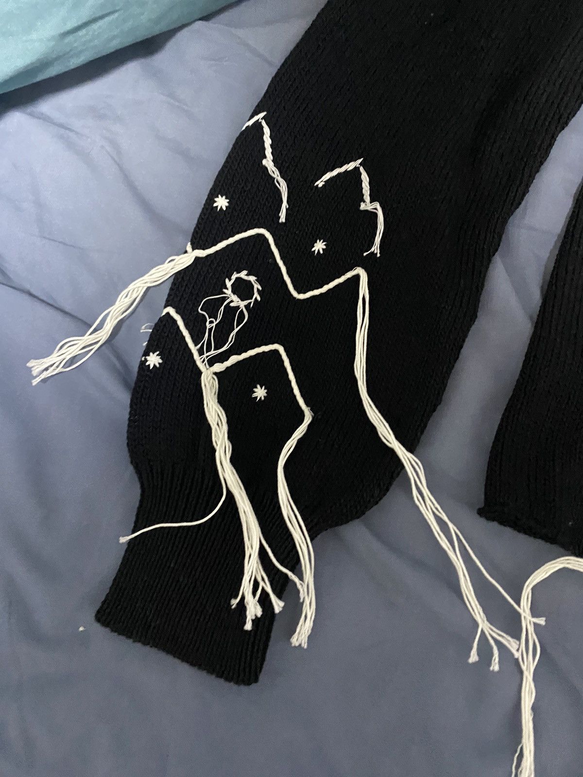 Jil Sander Embroidered Hanging Thread Cotton Sweater Size US M / EU 48-50 / 2 - 5 Thumbnail