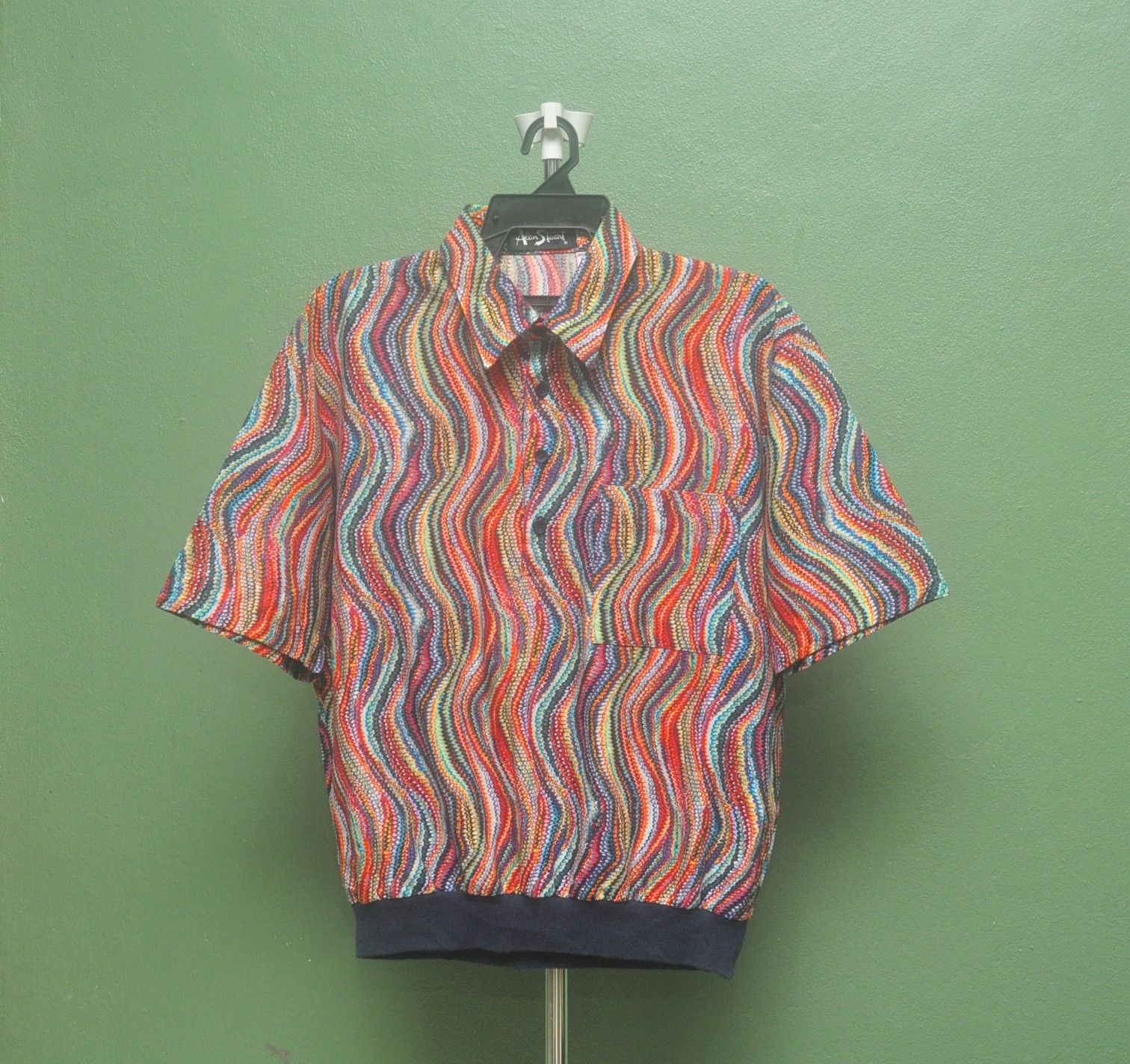 image of Designer Vintage Alan Stuart Multicolour Buttonup Shirt Travis Scott, Men's (Size Large)