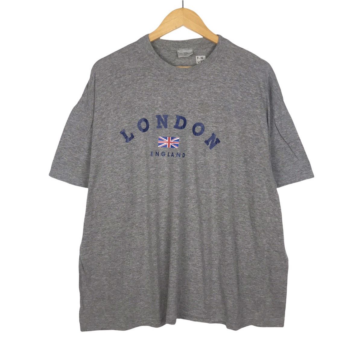 image of Best Offer Vintage 90's London England Capital Basic in Grey, Men's (Size 2XL)