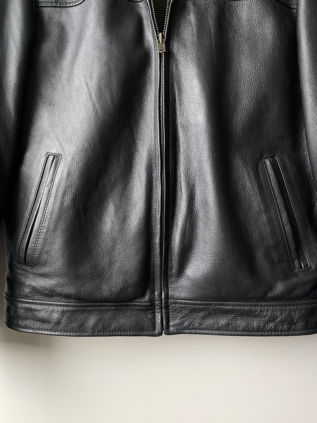 Vintage Vintage Columbia Minimalist Leather Jacket Size US S / EU 44-46 / 1 - 5 Thumbnail