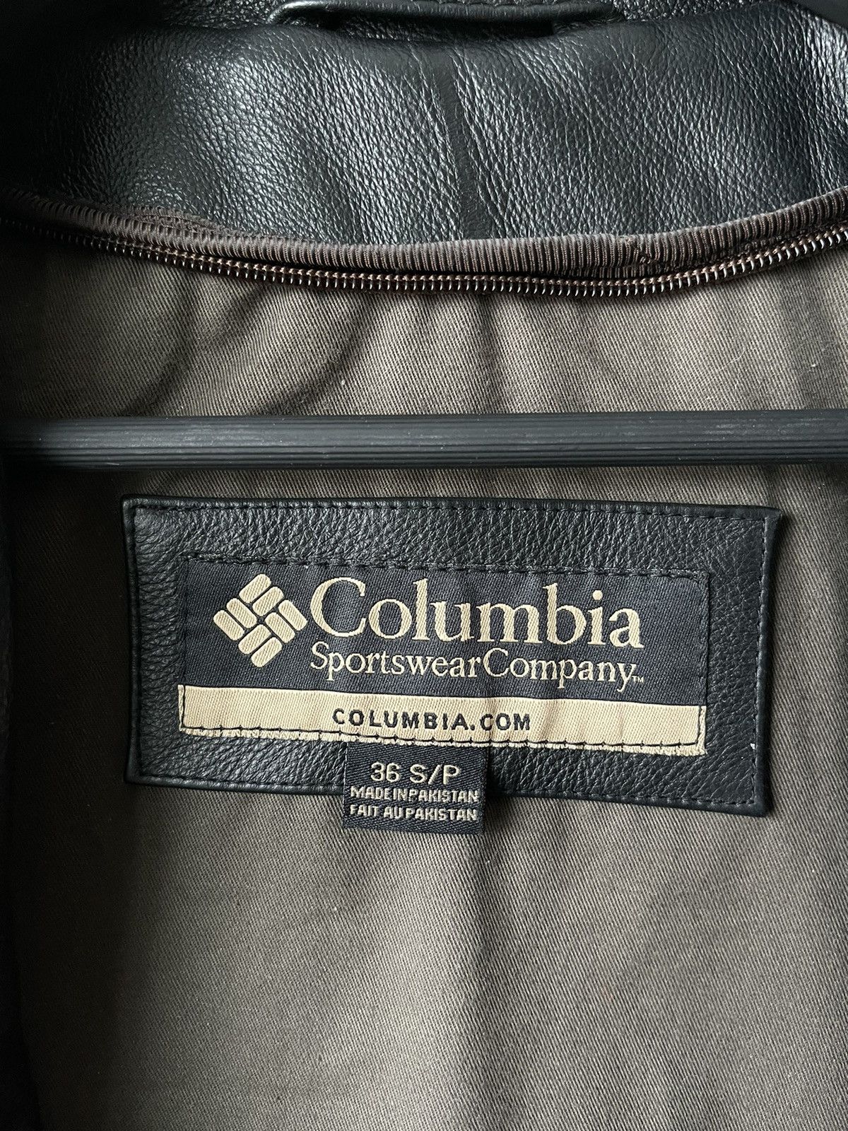 Vintage Vintage Columbia Minimalist Leather Jacket Size US S / EU 44-46 / 1 - 9 Thumbnail
