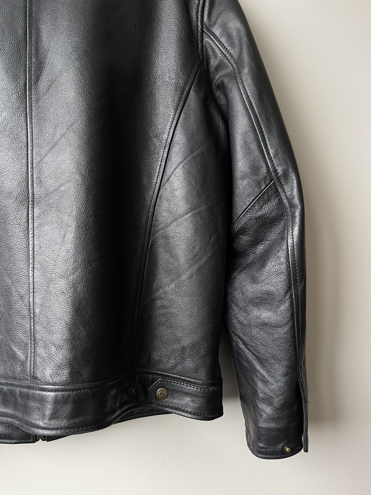 Vintage Vintage Columbia Minimalist Leather Jacket Size US S / EU 44-46 / 1 - 16 Thumbnail