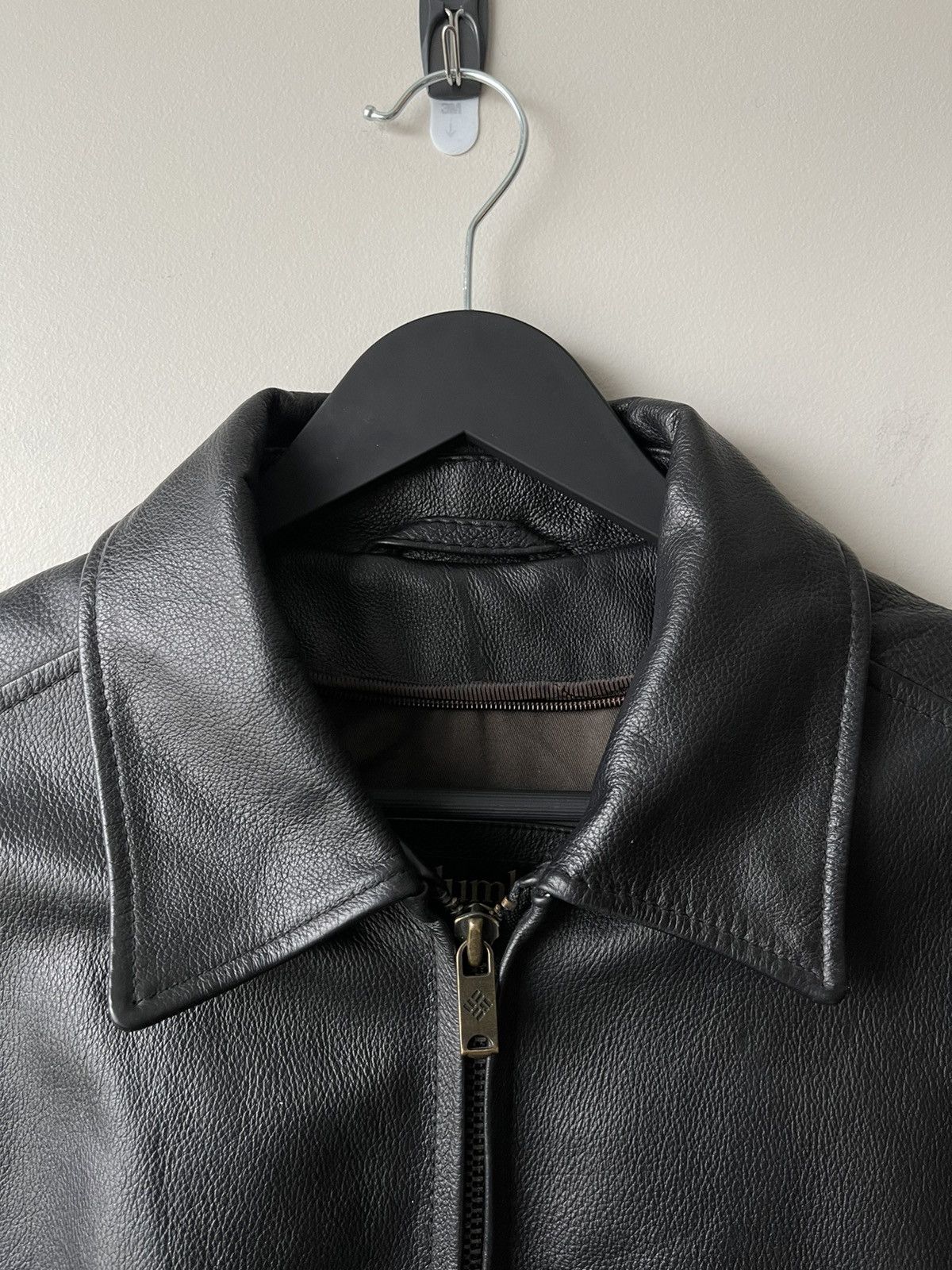 Vintage Vintage Columbia Minimalist Leather Jacket Size US S / EU 44-46 / 1 - 7 Thumbnail
