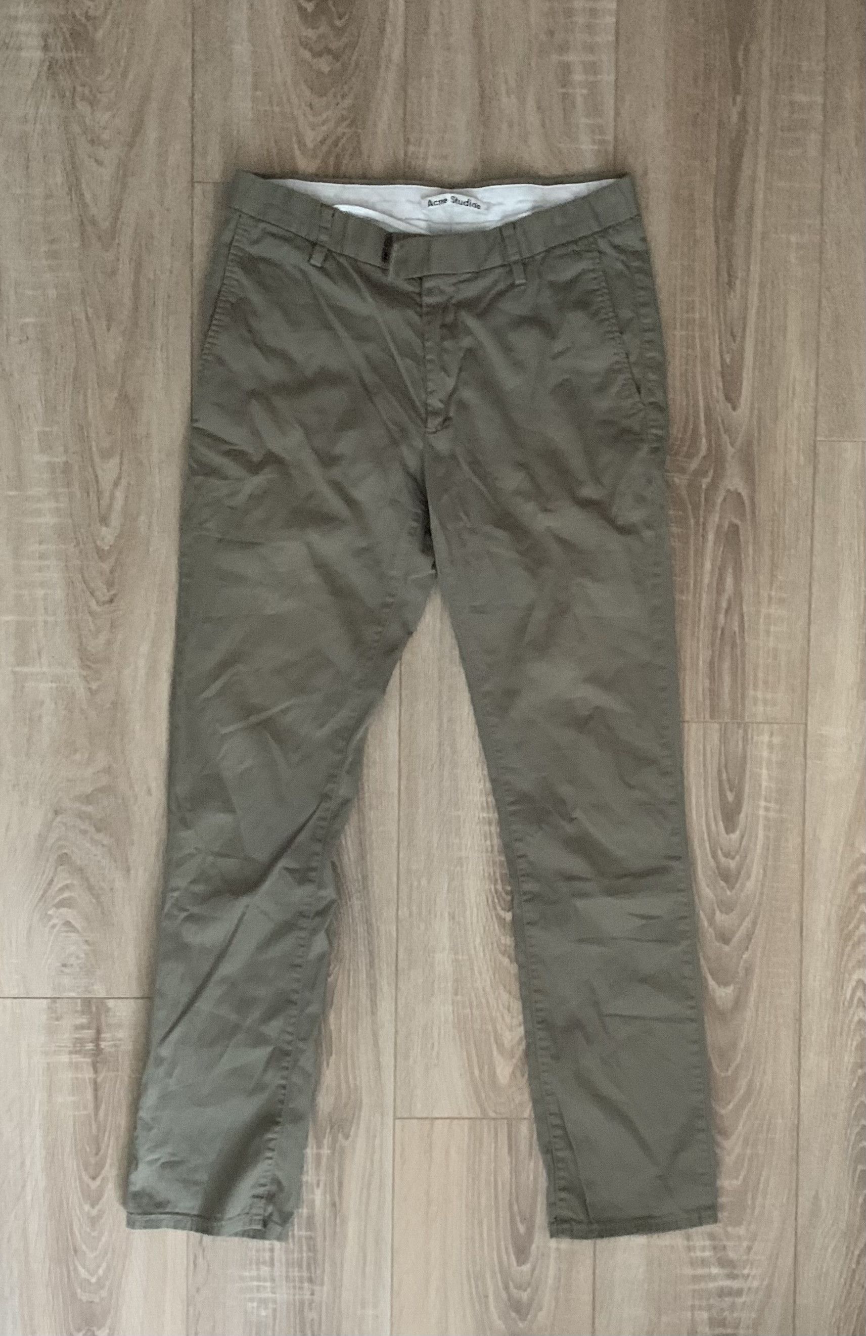 Acne Studios ACNE satin contrast trousers | Grailed