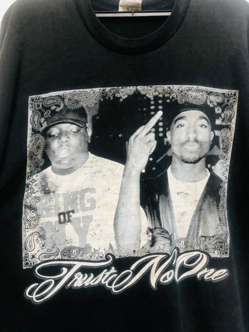 Band Tees Vintage Trust No One Designer Streetwear Fashion Style Size US XXL / EU 58 / 5 - 3 Thumbnail