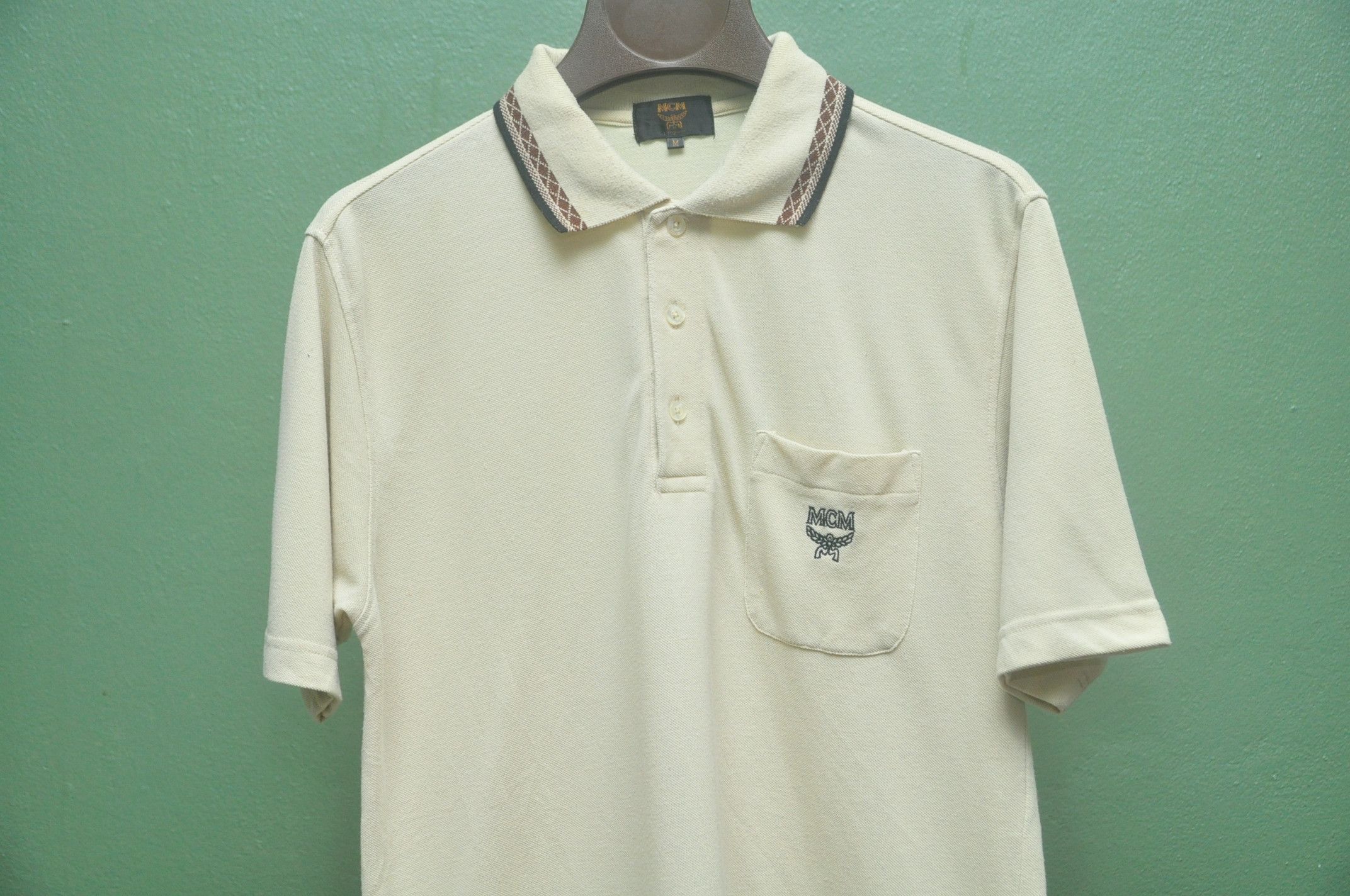 Designer × Japanese Brand × MCM MCM Polo Short Sleeve Shirt Size US M / EU 48-50 / 2 - 3 Thumbnail