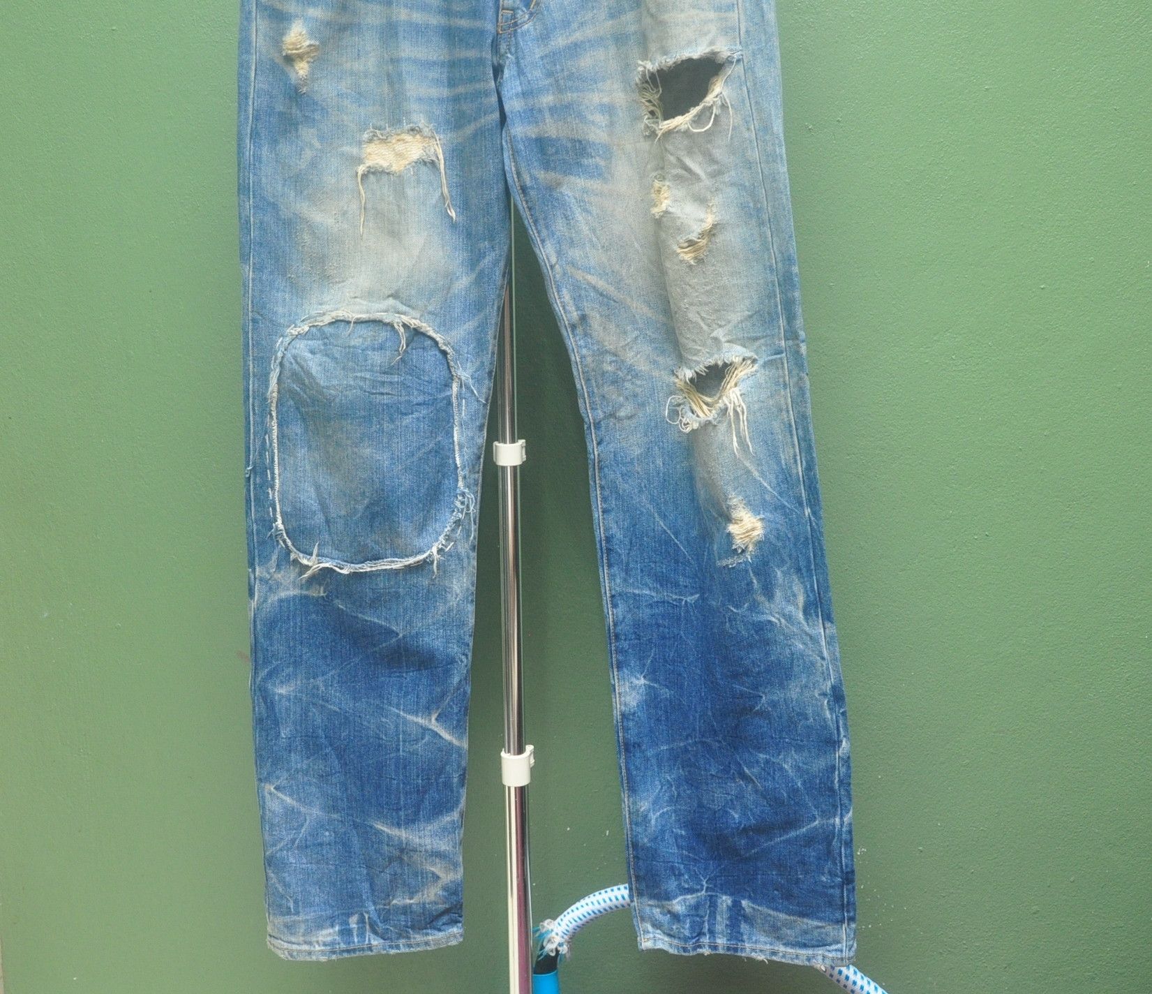 Japanese Brand Rehacer Distressed Japanese Fashion Style Denim Jeans Size US 34 / EU 50 - 3 Thumbnail