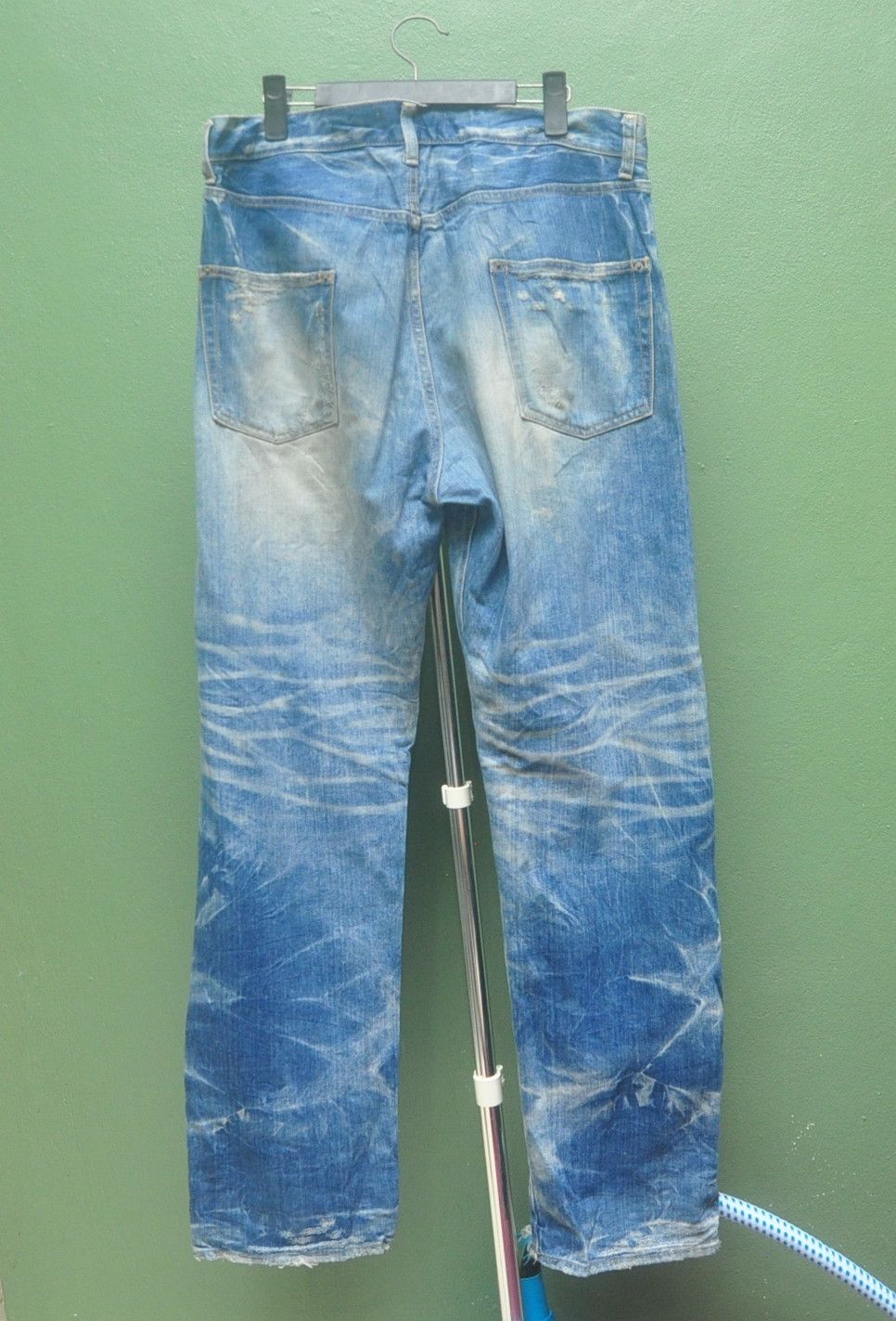 Japanese Brand Rehacer Distressed Japanese Fashion Style Denim Jeans Size US 34 / EU 50 - 4 Thumbnail