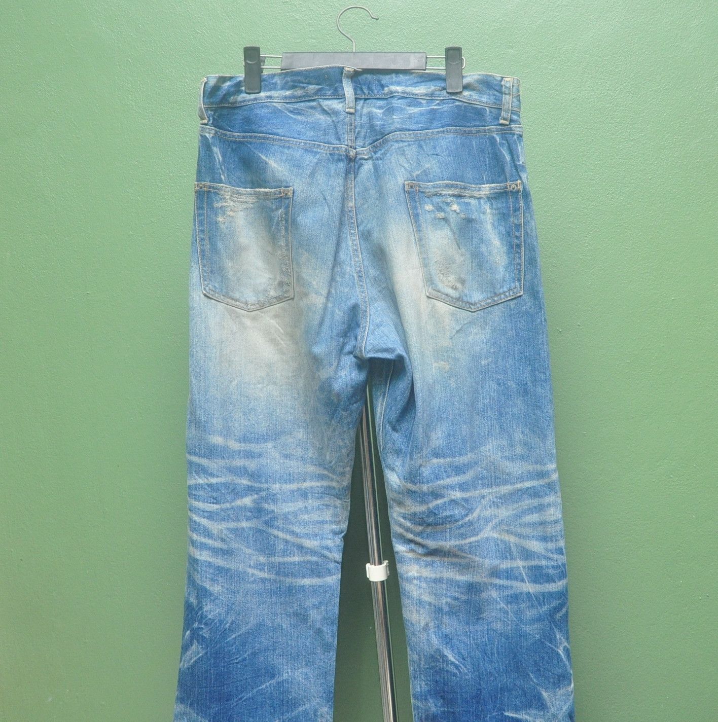 Japanese Brand Rehacer Distressed Japanese Fashion Style Denim Jeans Size US 34 / EU 50 - 5 Thumbnail