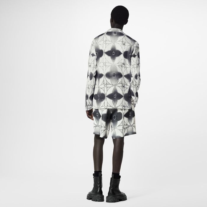 Monogram Shibori Tailored Shorts - Luxury Grey