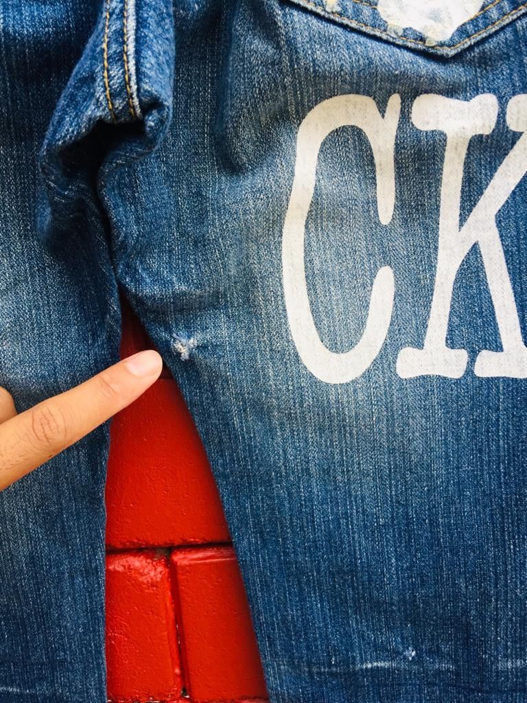 Limited Japanese Big Skull Fashion Style Denim Jeans
