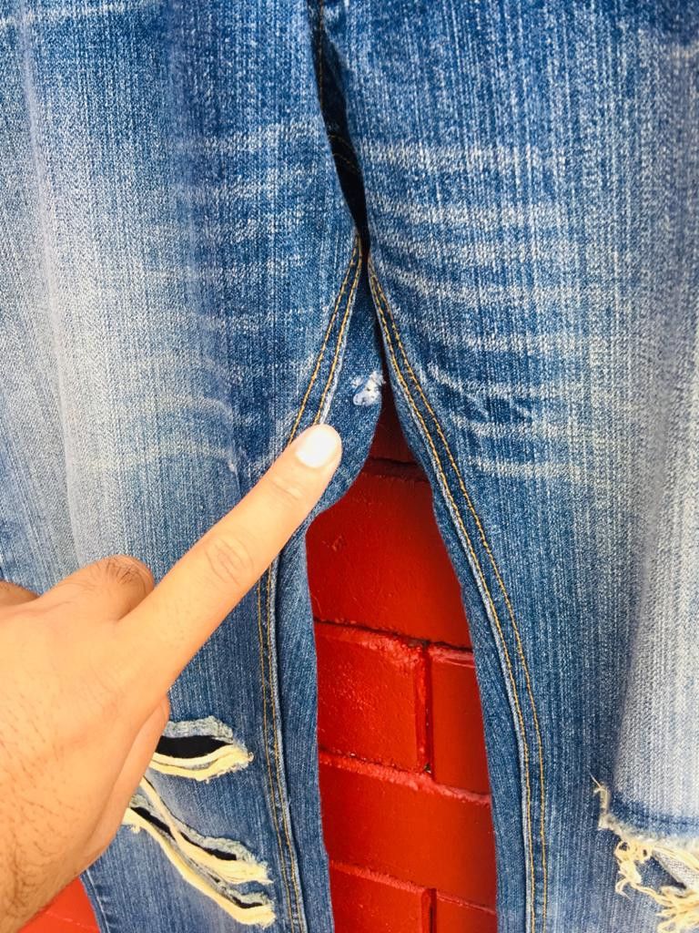 Limited Japanese Big Skull Fashion Style Denim Jeans