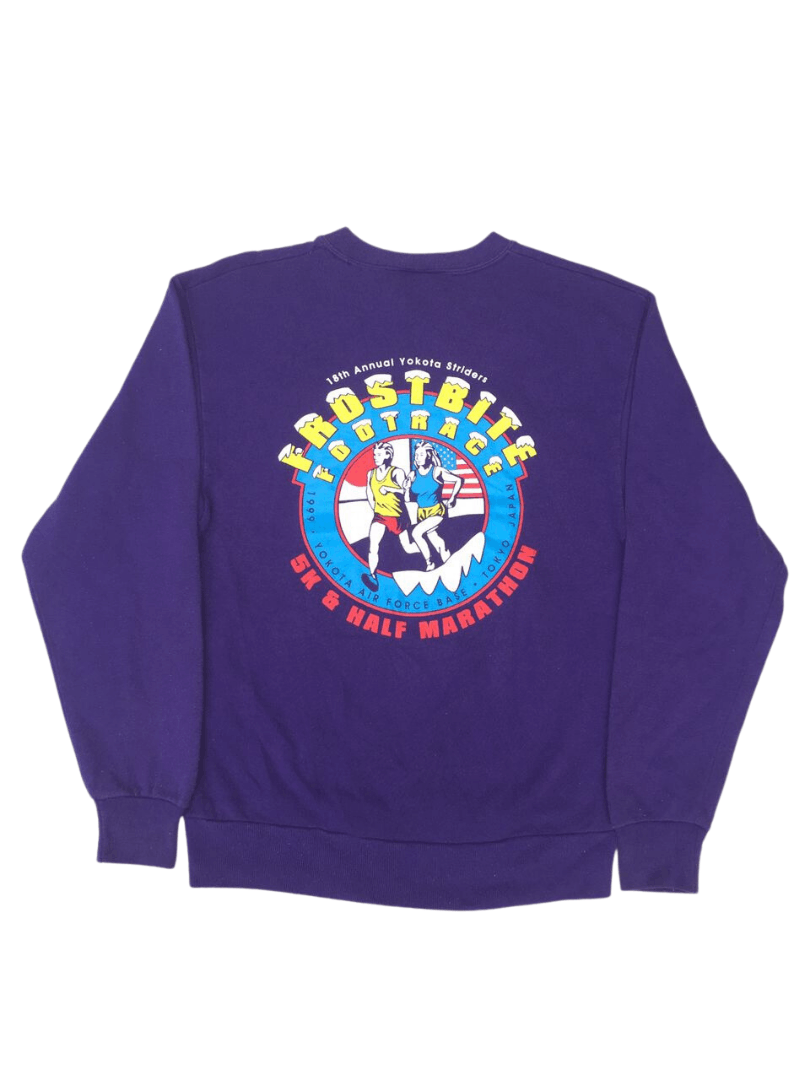 Jerzees × Vintage Vtg. 90's Jerzees Campaign Running Sweatshirt Size US S / EU 44-46 / 1 - 1 Thumbnail